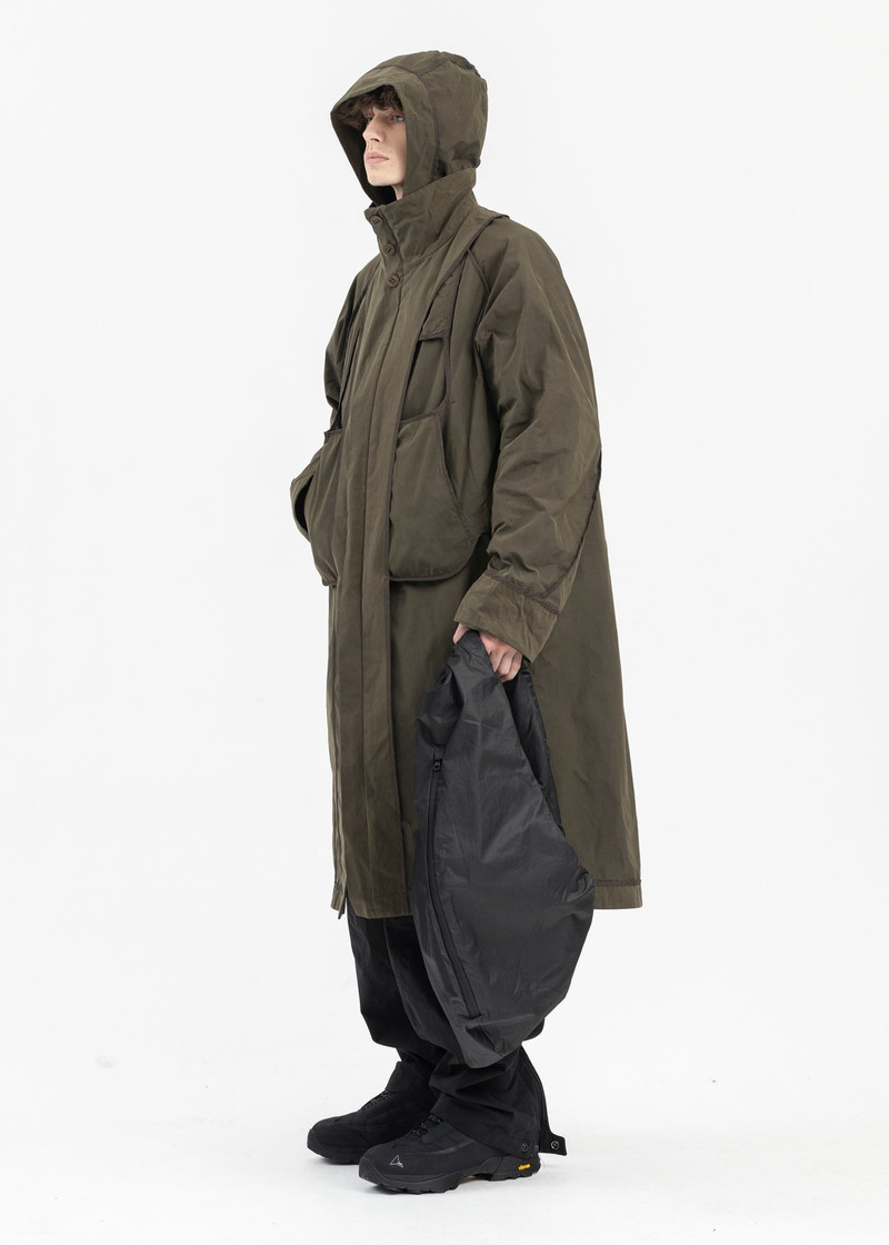 HYEIN SEO KHAKI REVERSIBLE HOODED PARKA outlook