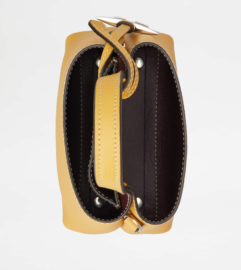 TOD'S MICRO BAG IN LEATHER - YELLOW 5