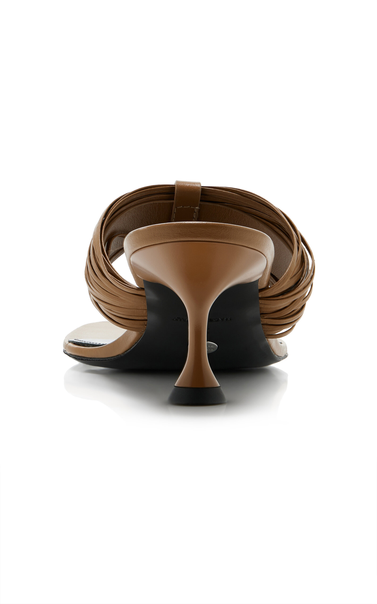 T-Strap Leather Sandals neutral - 5