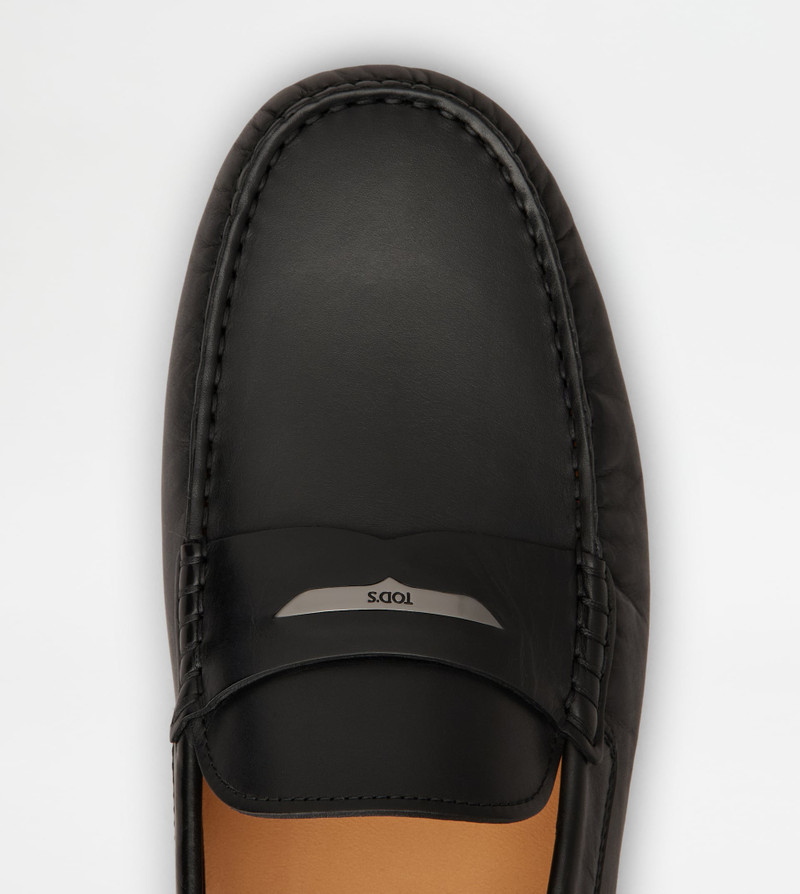 GOMMINO DRIVING SHOES IN LEATHER - BLACK 5