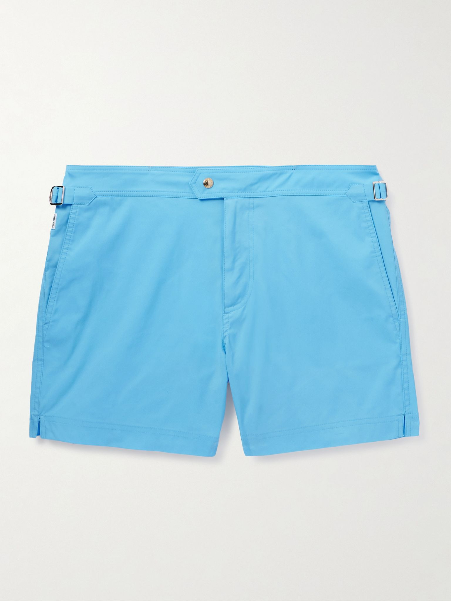Slim-Fit Short-Length Swim Shorts Blue - 1