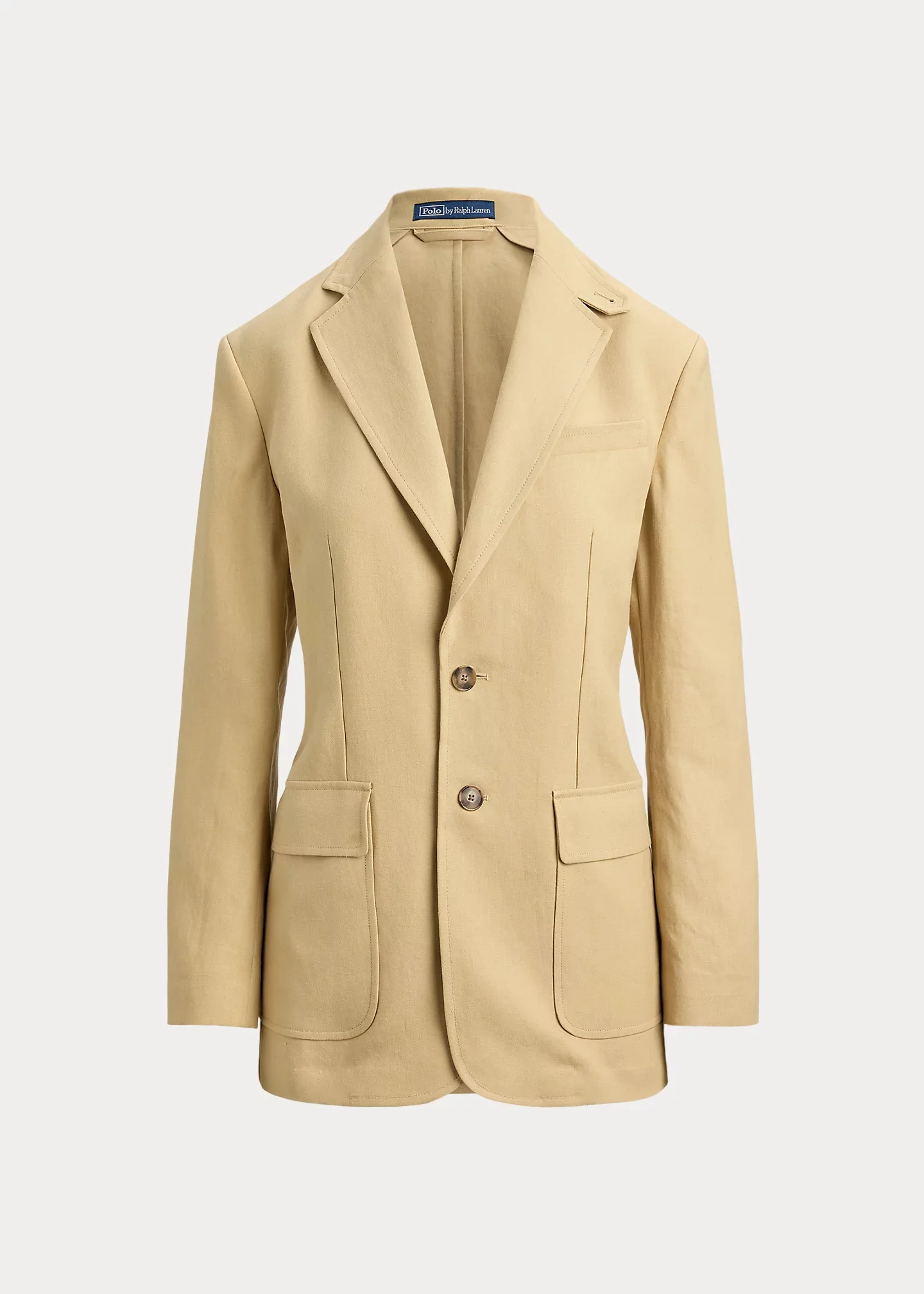 Single-Breasted Hemp Blazer - 1