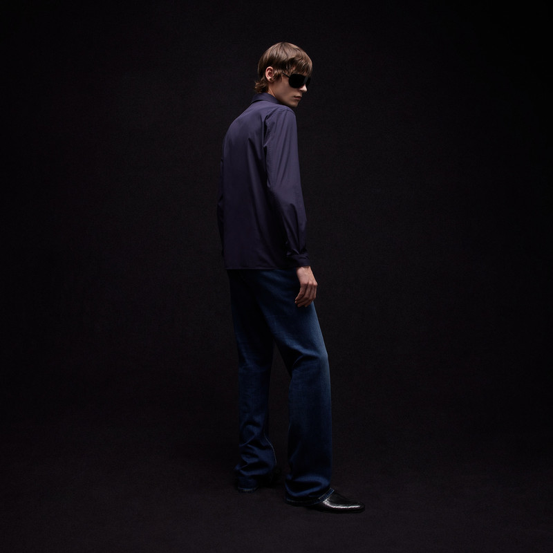 Piece dyed cotton poplin shirt 4