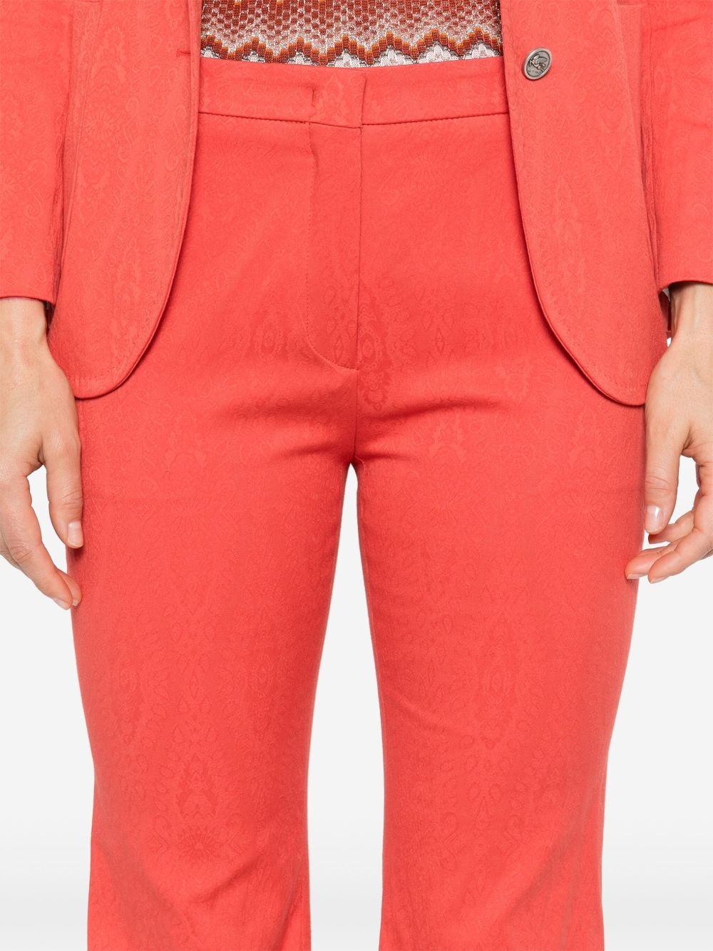 paisley-jacquard trousers - 5