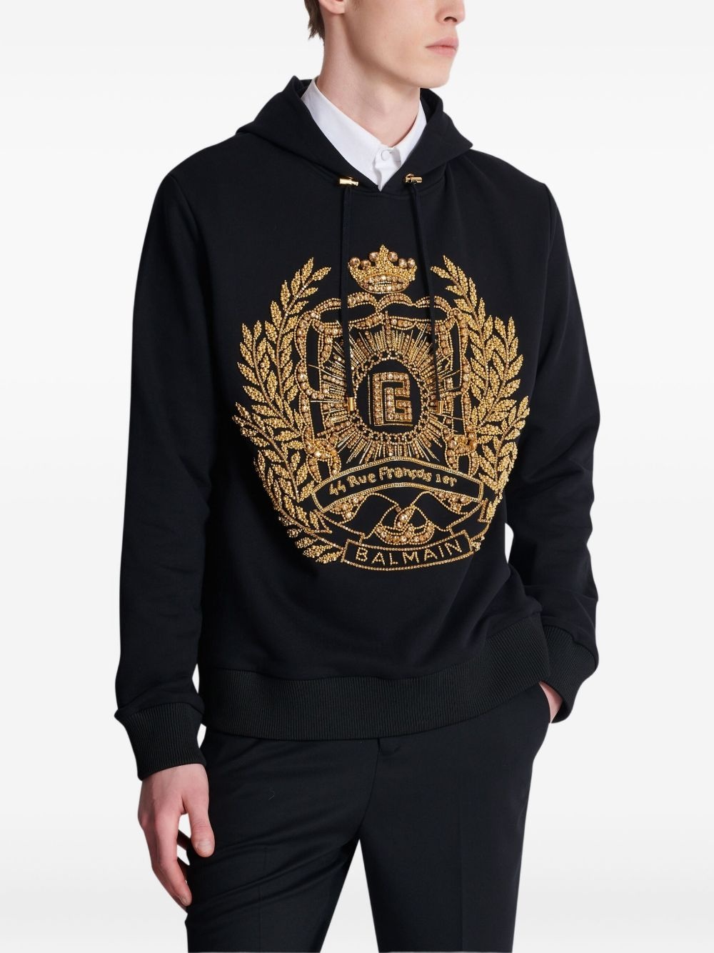 embroidered hoodie - 5