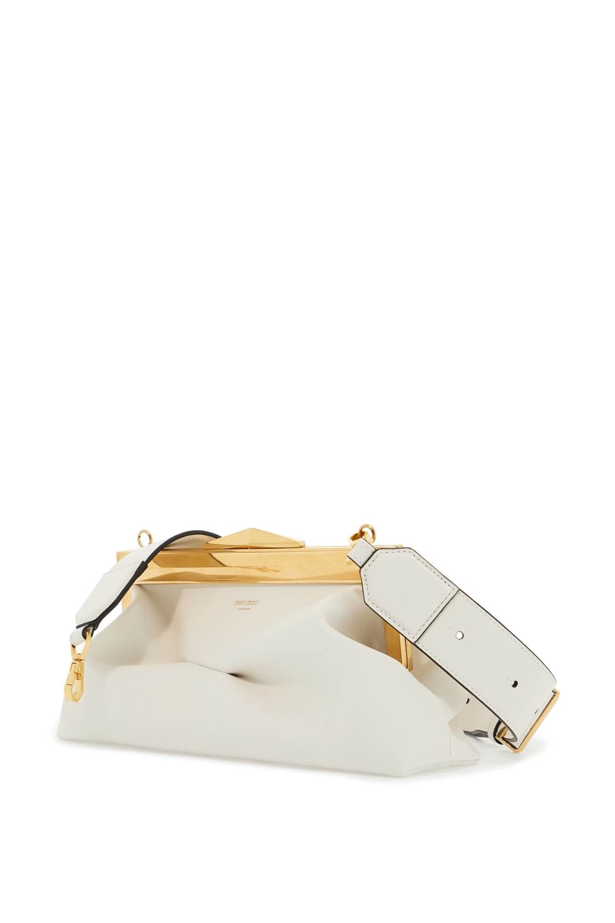 Leather Diamond Frame Clutch - 3