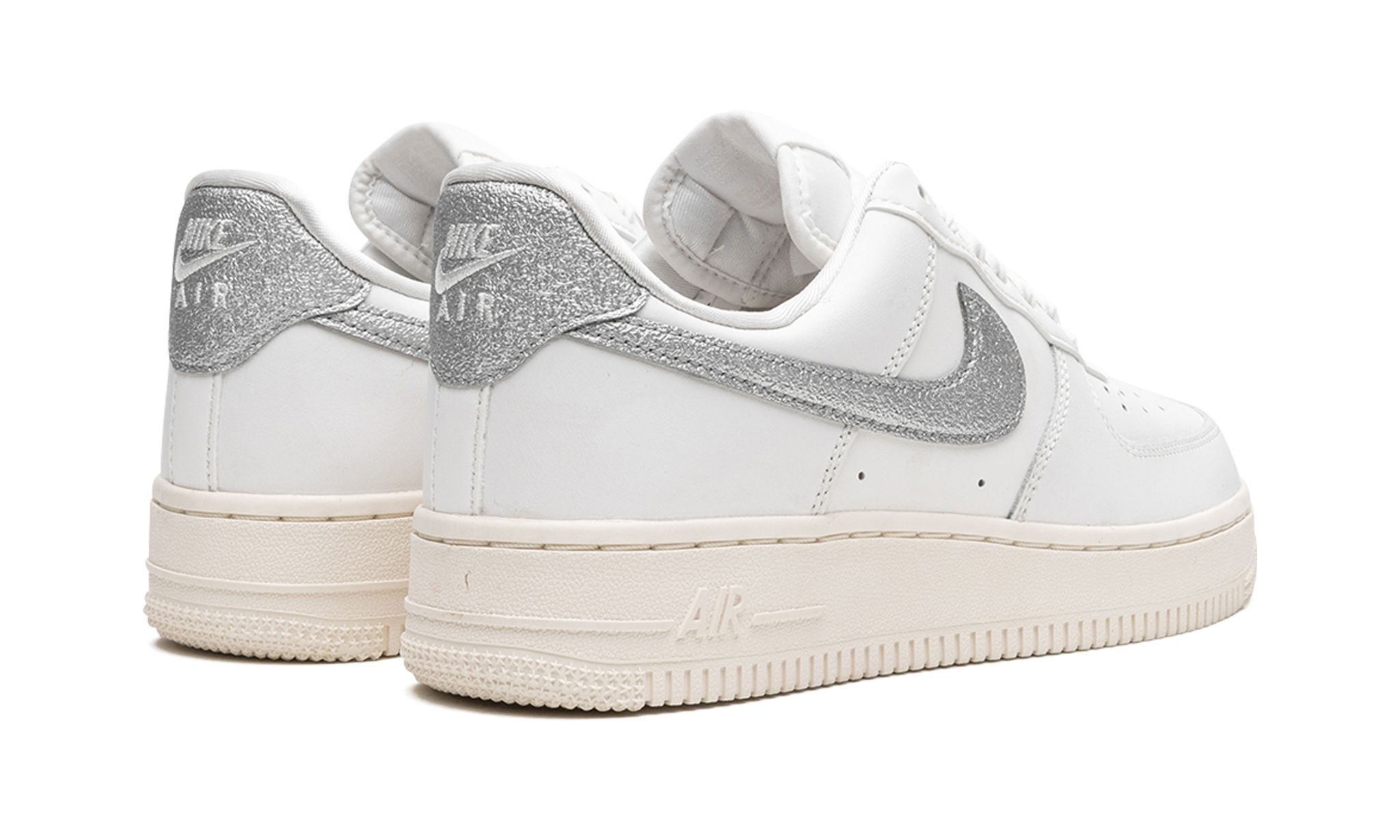 WMNS Air Force 1 '07 "Summit White Sail White Metallic Silver" - 3