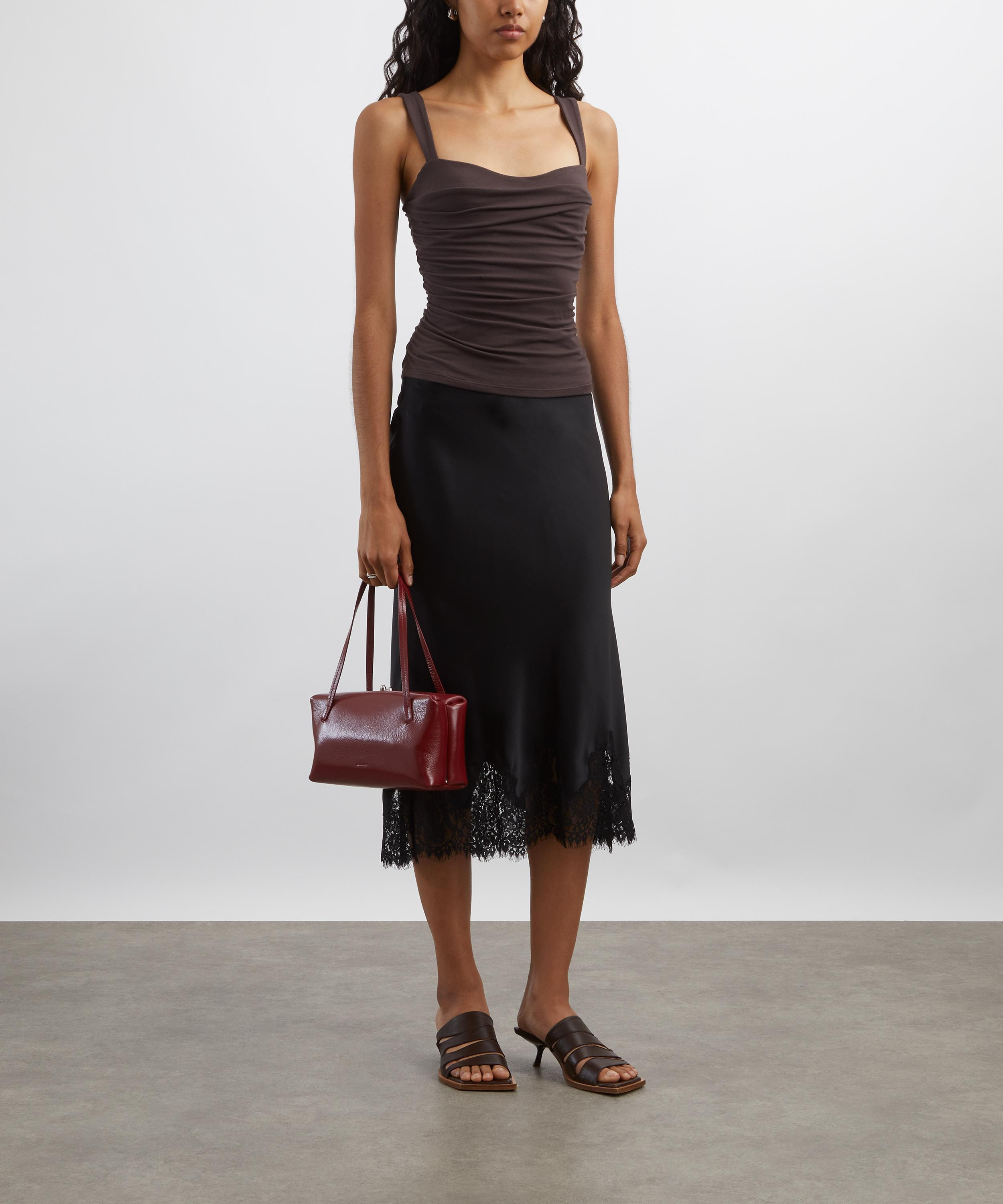 Carolina Black Silk Skirt - 2