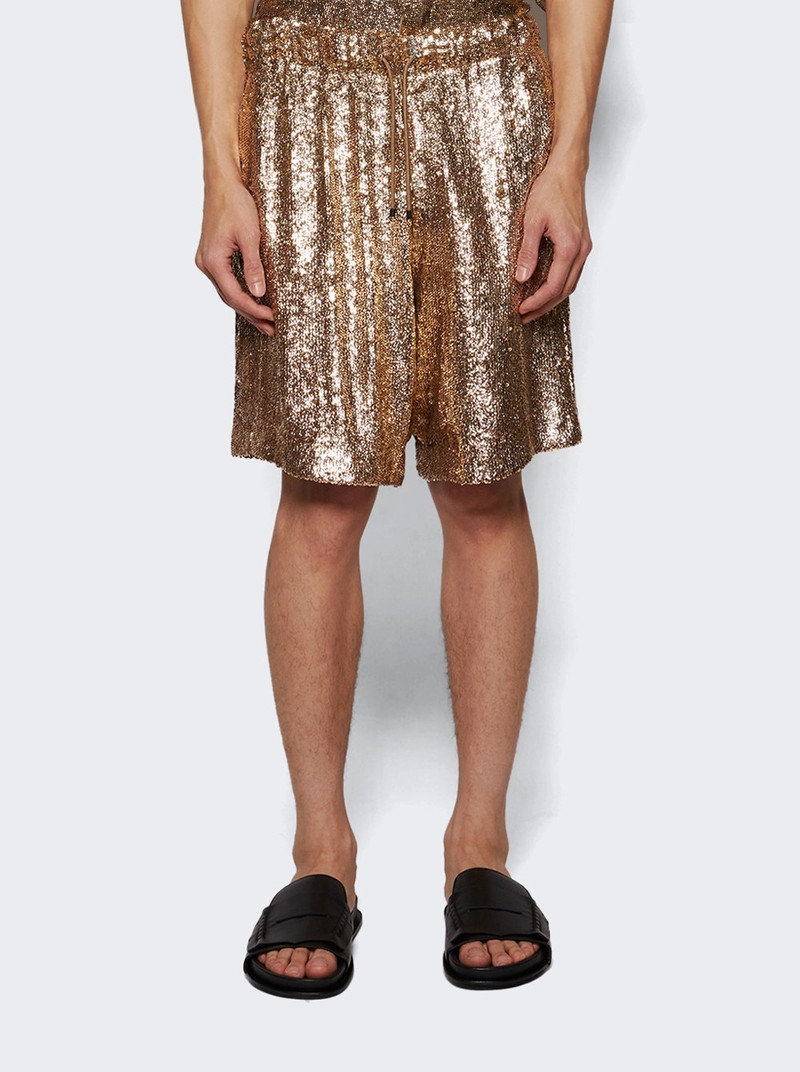 Dries Van Noten Piperi Shorts Gold outlook