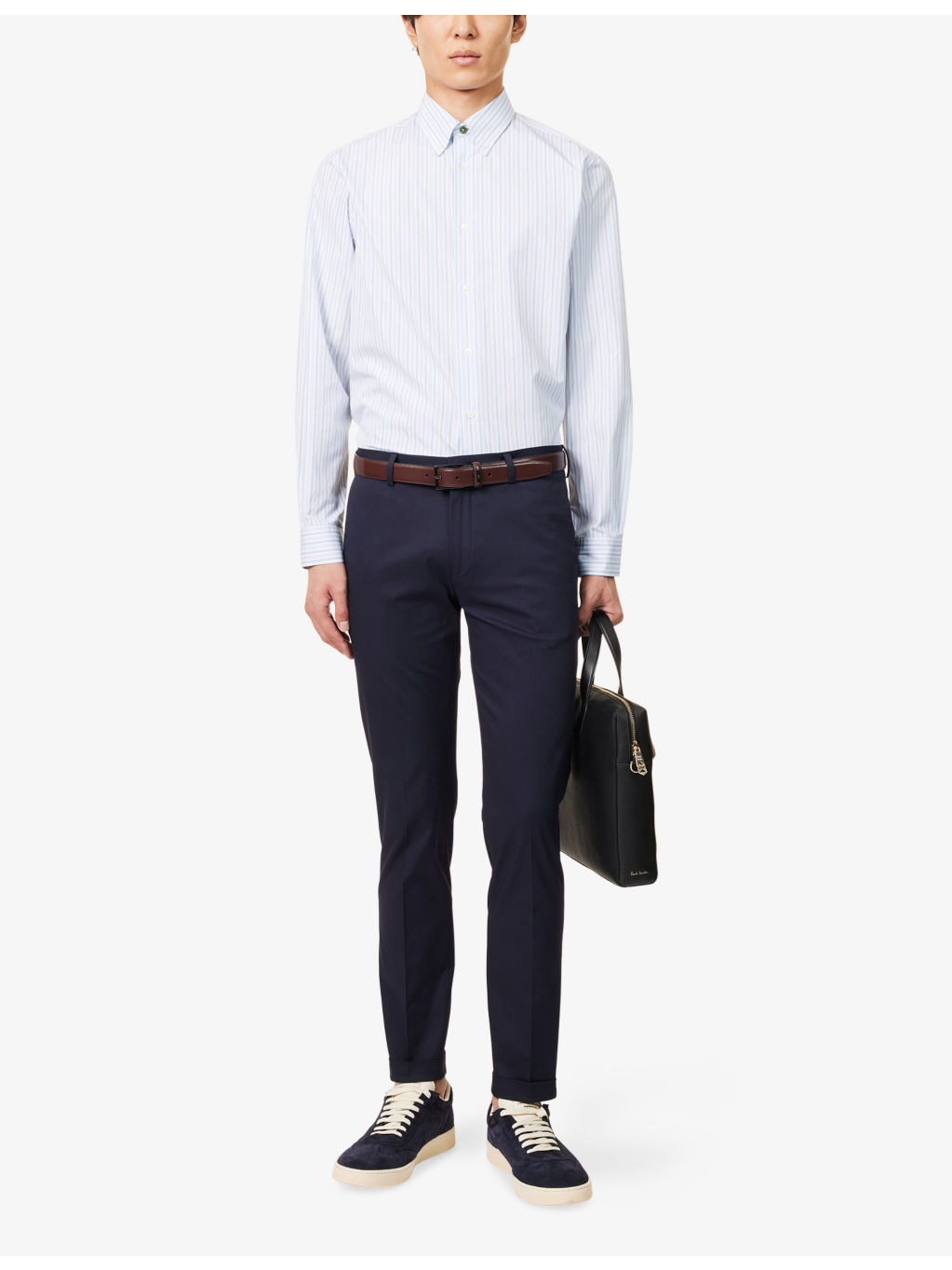 Striped Long-Sleeved Cotton Shirt - 2
