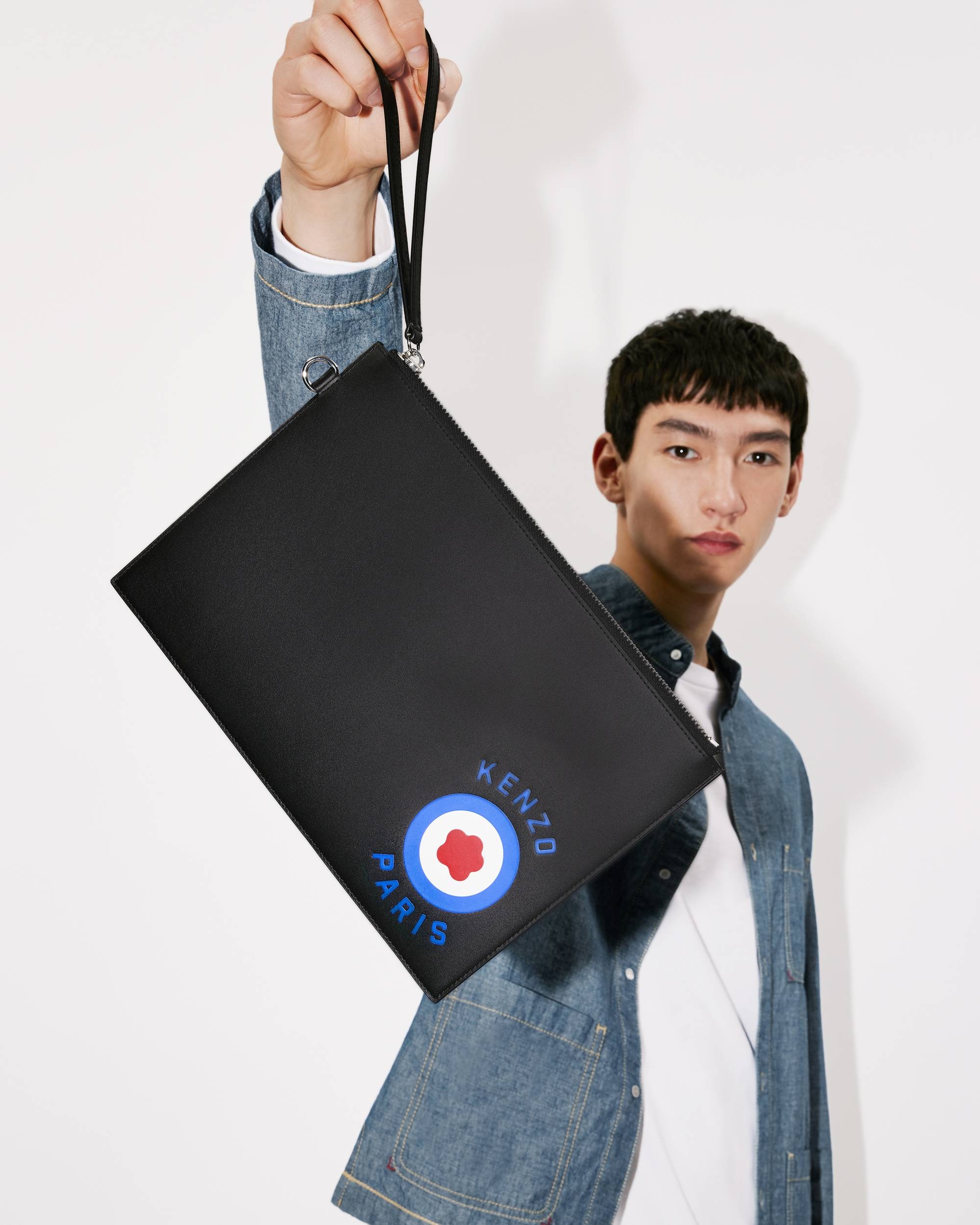 Large leather 'KENZO Target' purse - 4