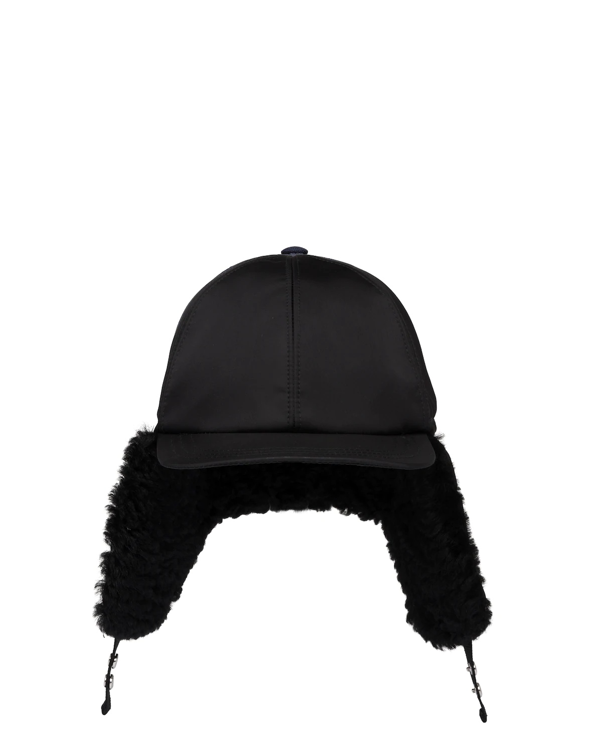 Fur-trimmed Nylon Hat - 1