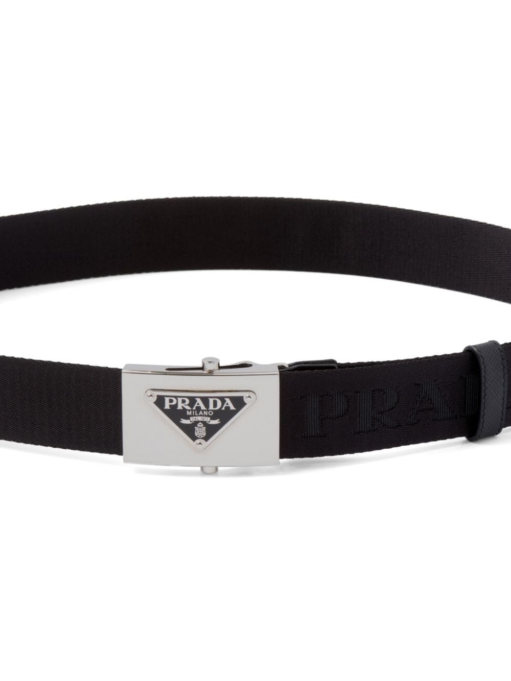 triangle-logo buckle belt - 3