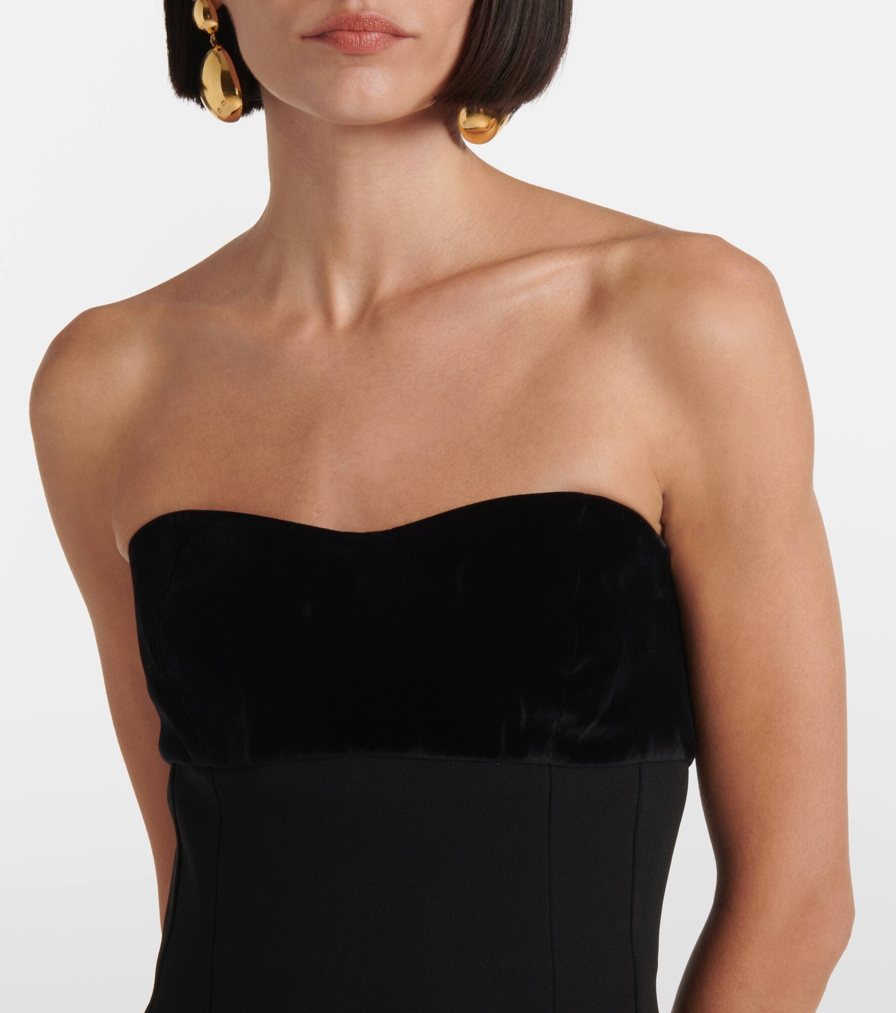Trani strapless cotton minidress - 4