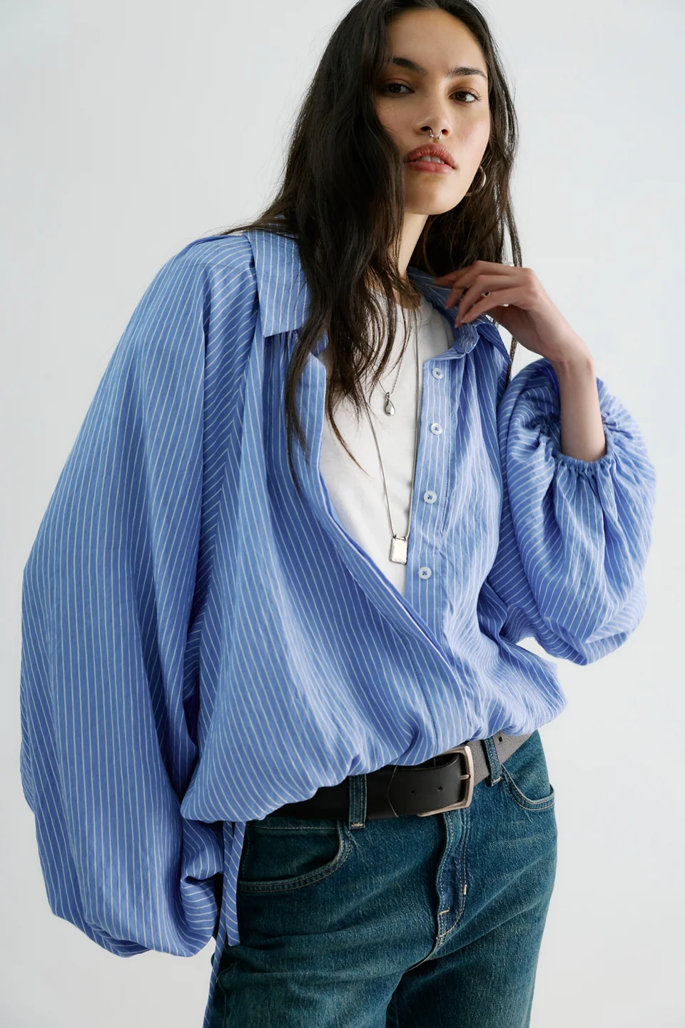 We The Free In My Bubble Button Down Top - 1