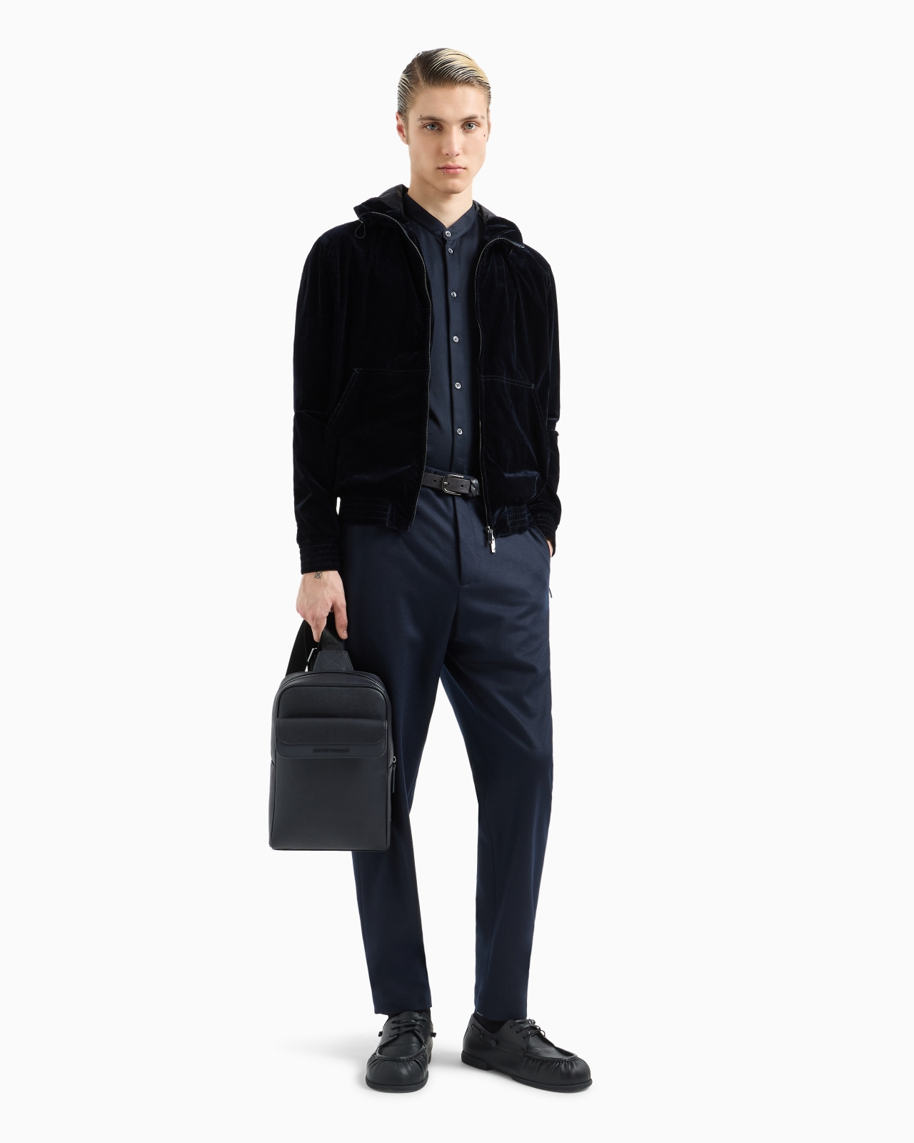 Ultra-light compact-jersey knit trousers - 4