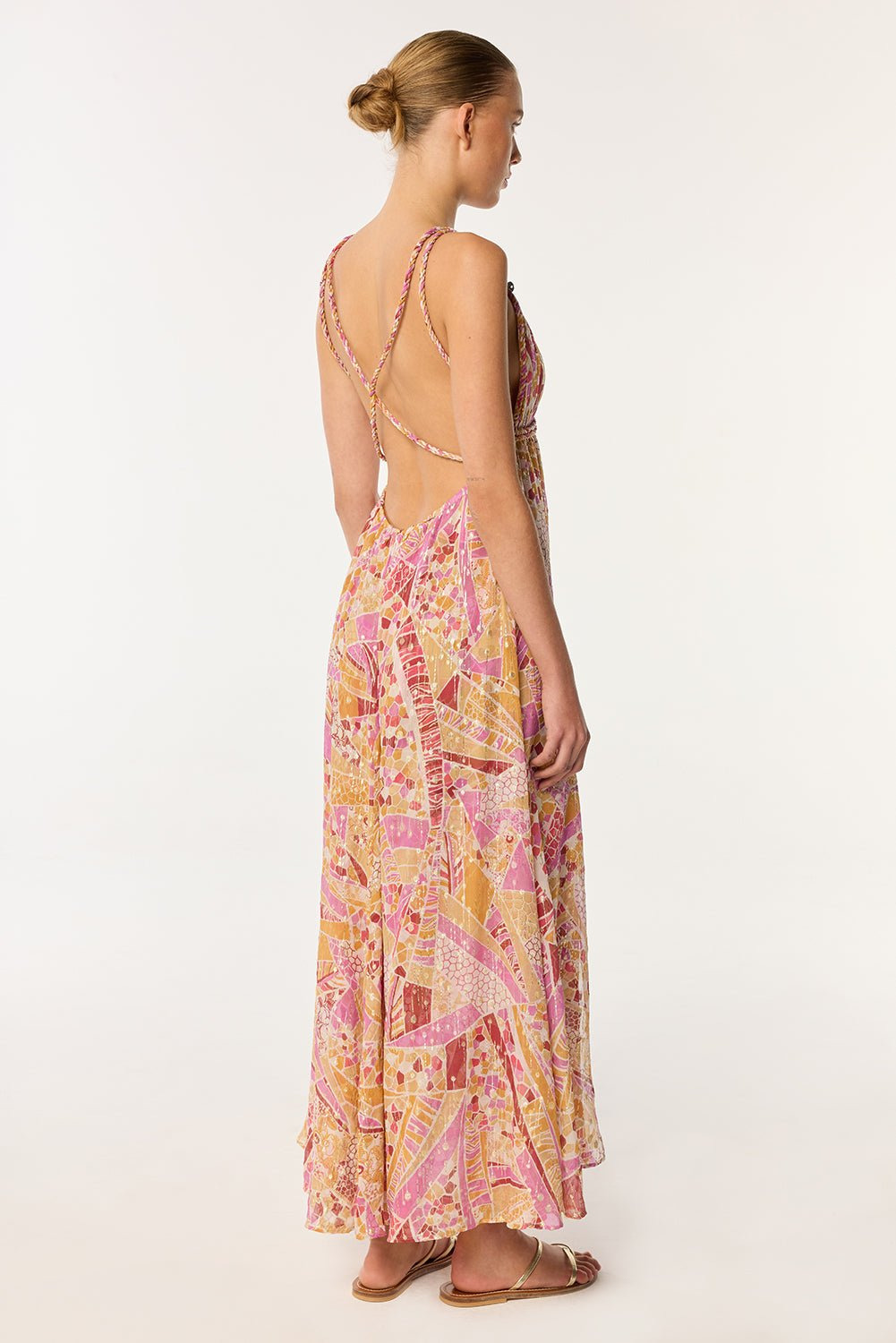 Long Dress Collette - Pink Mosaic - 2