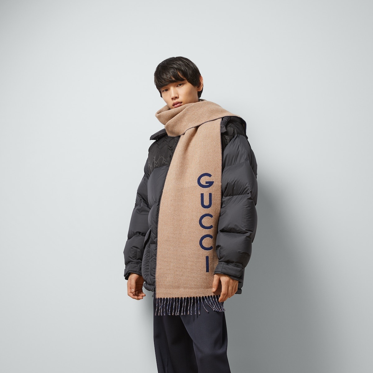 Wool cashmere Gucci scarf - 3