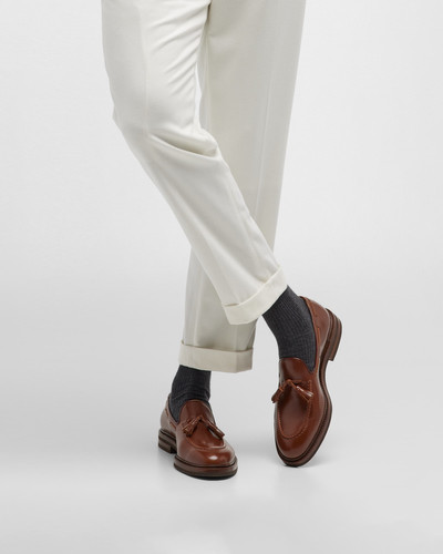 Brunello Cucinelli Men's Leather Tassel Loafers outlook