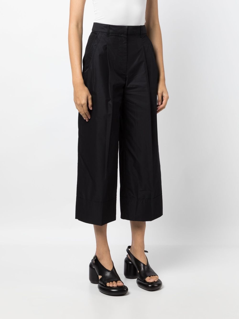pleat-detailing tailored-cut trousers - 3