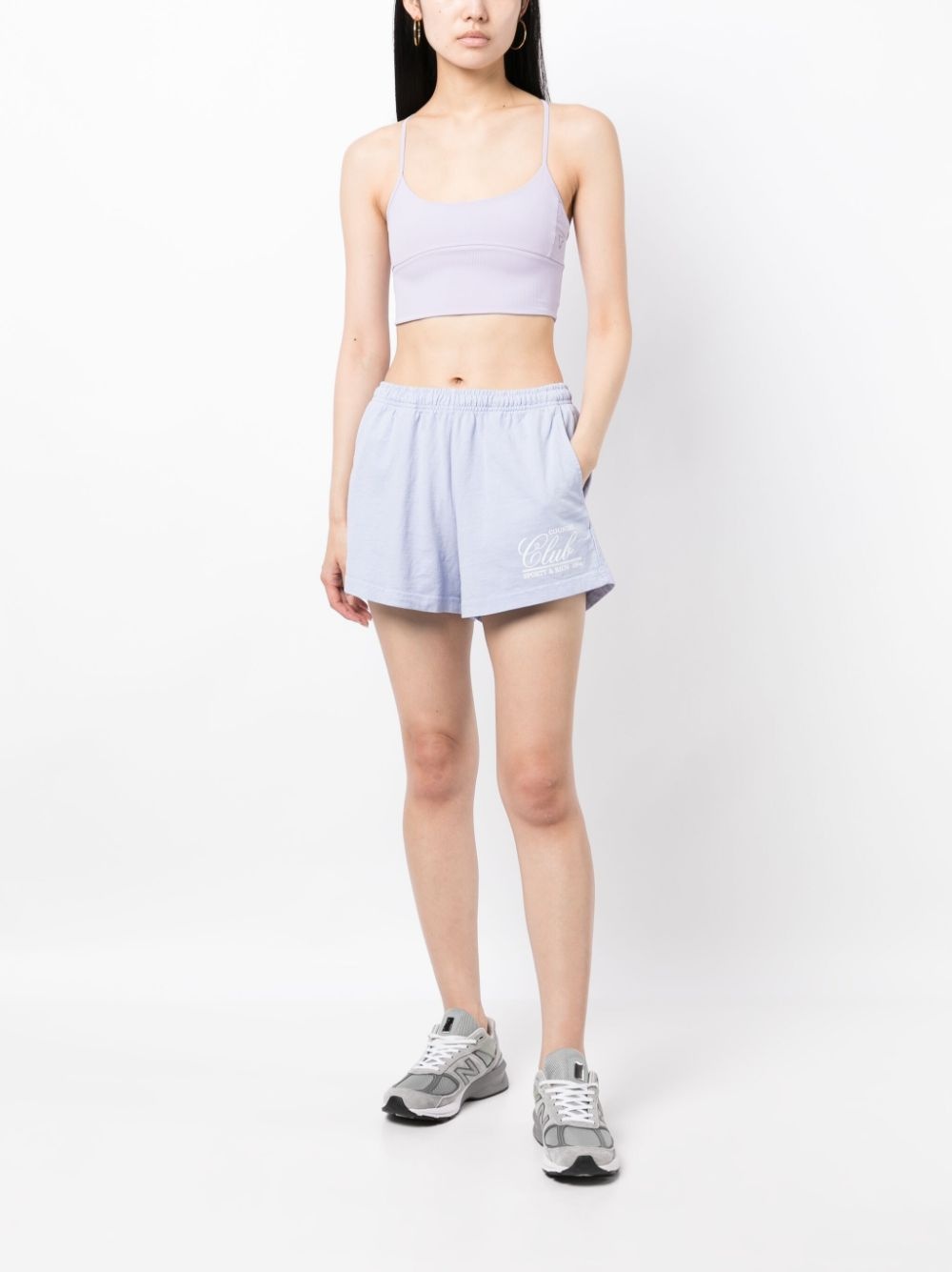 logo-print cotton shorts - 2