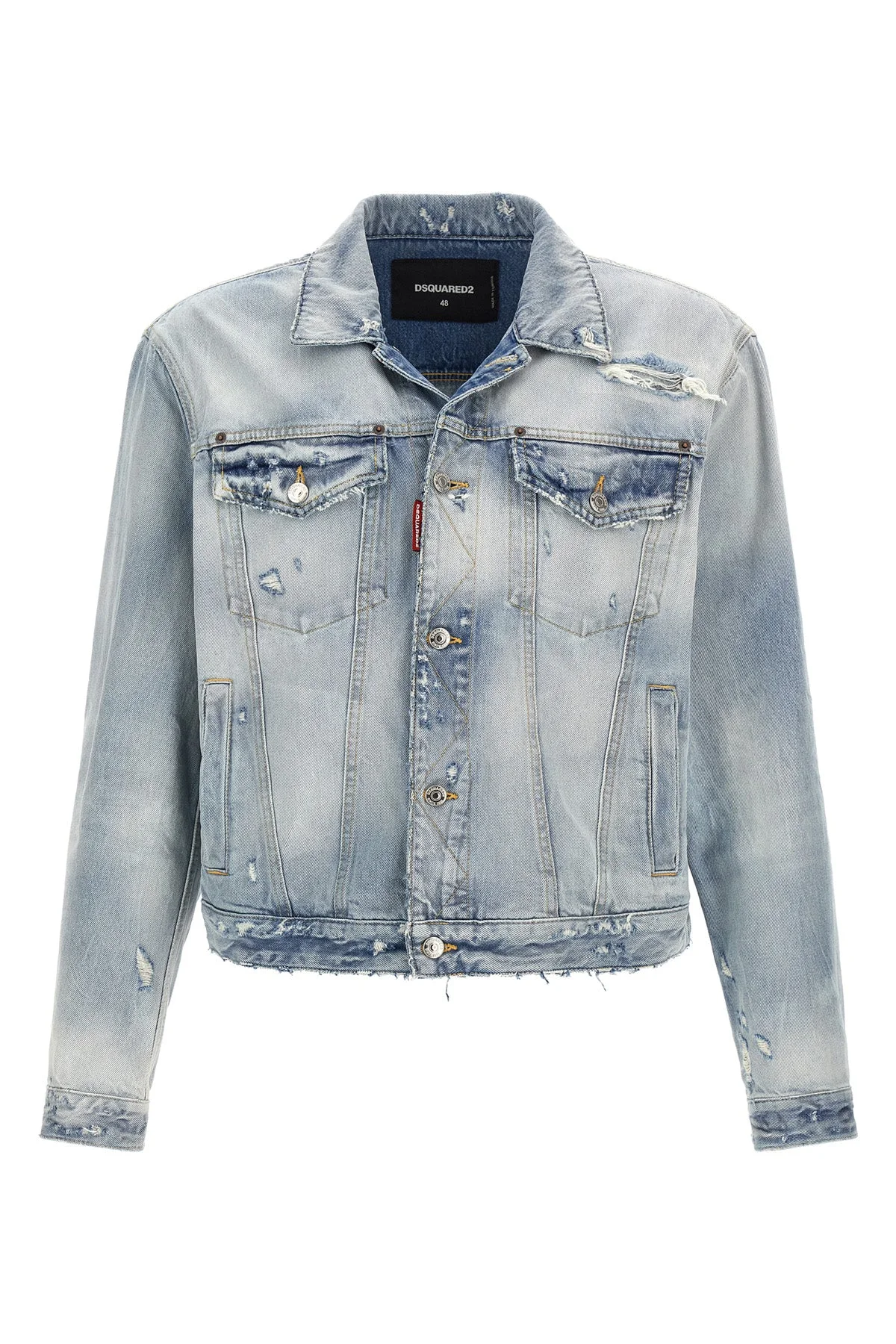 Vintage-Effect Denim Jacket - 1