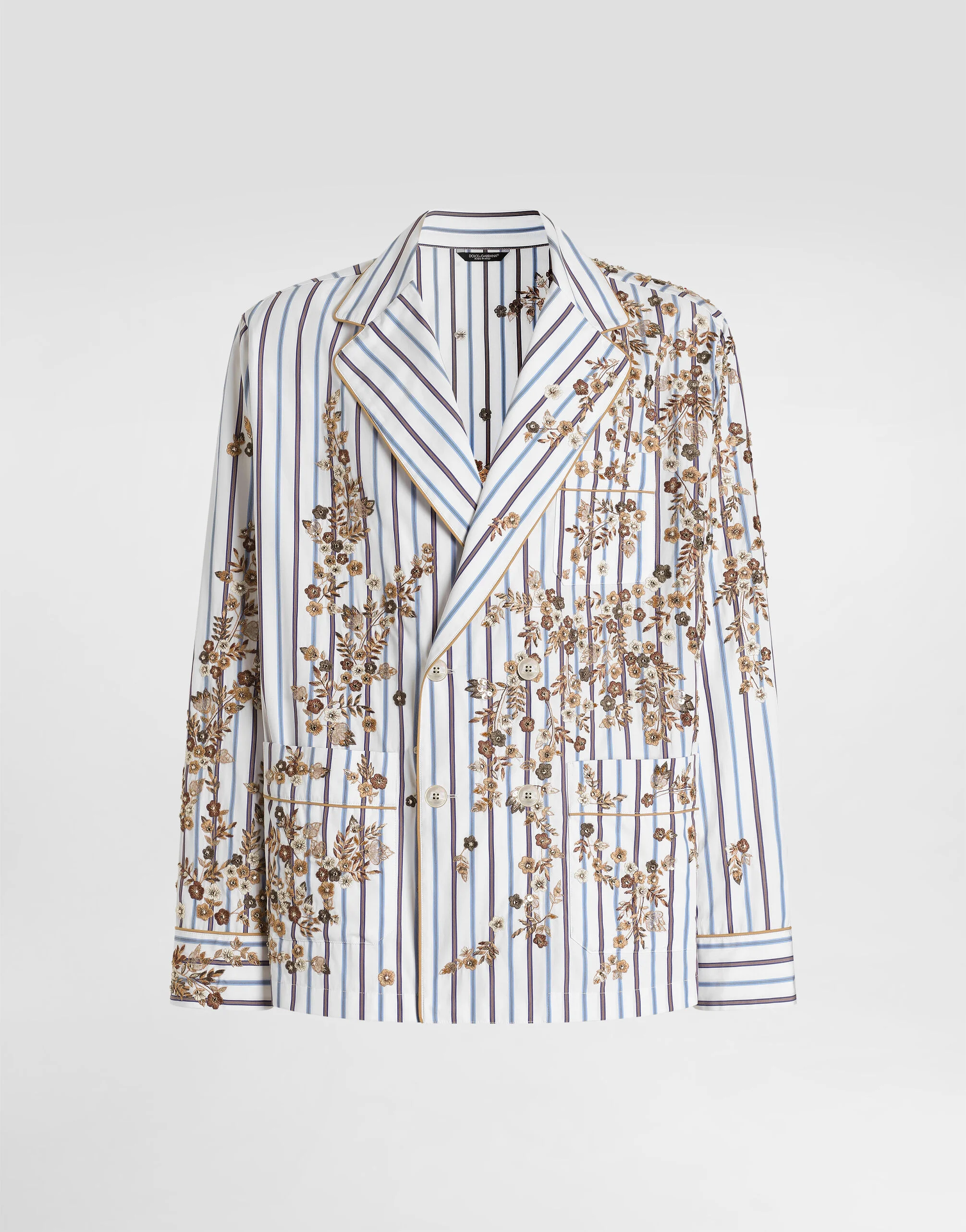 Vanity robe with embroidery - 1