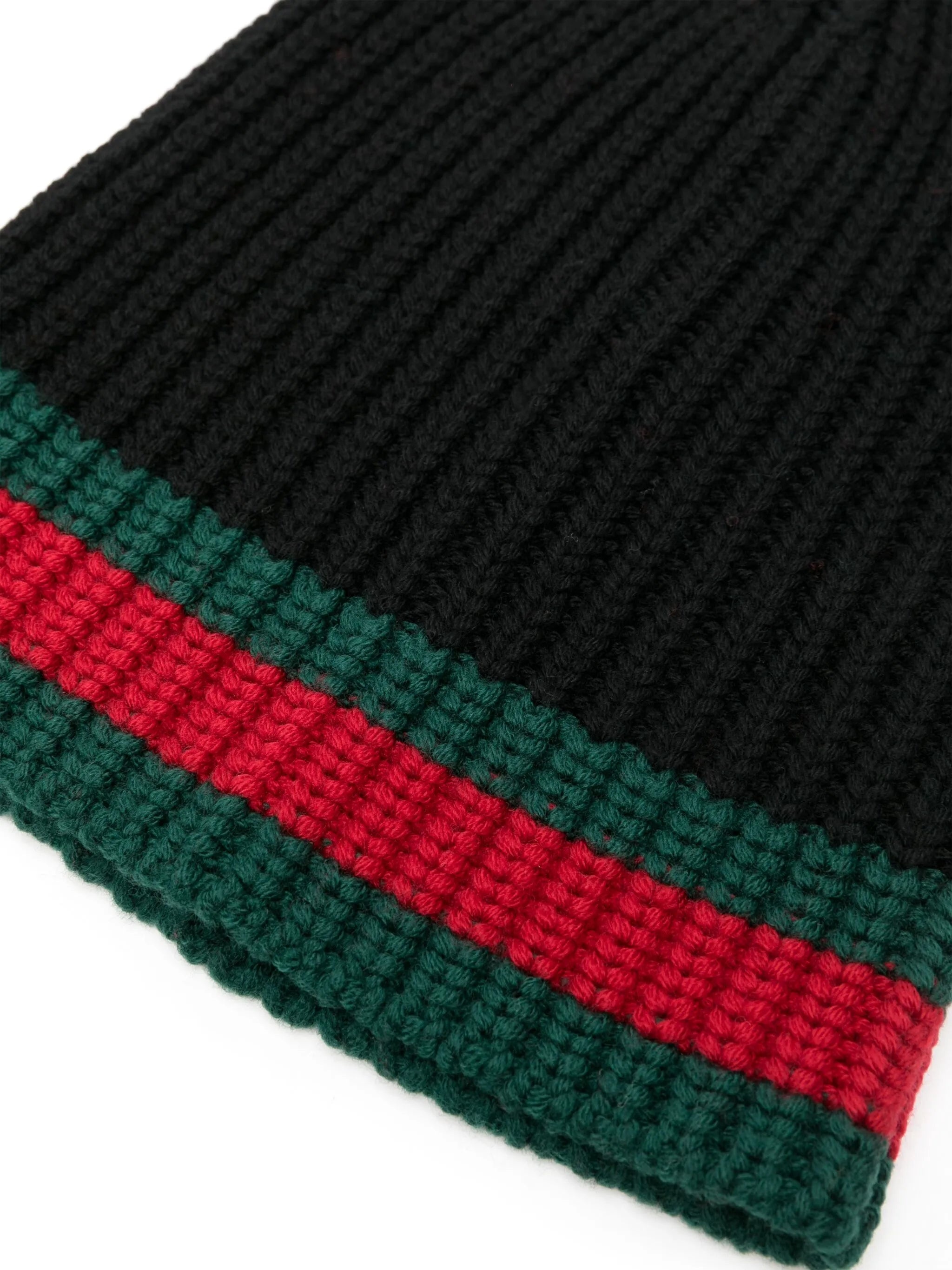 Web-stripe Wool Beanie - 2