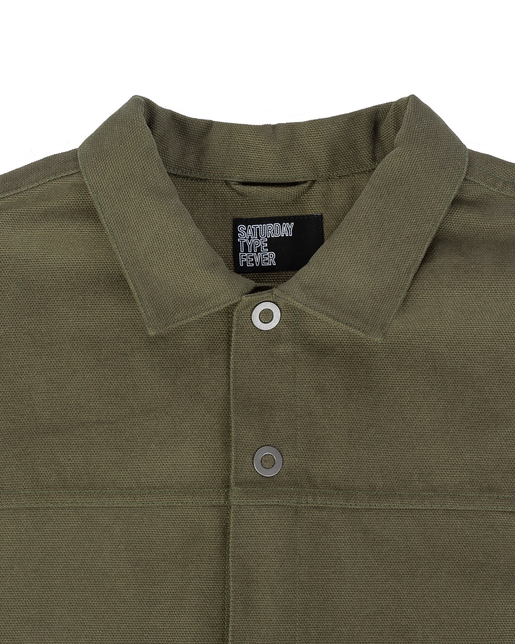 STF-BRO71 SaturdayTypeFever - 9oz Olive Cotton Shirt - Brother71 - 7