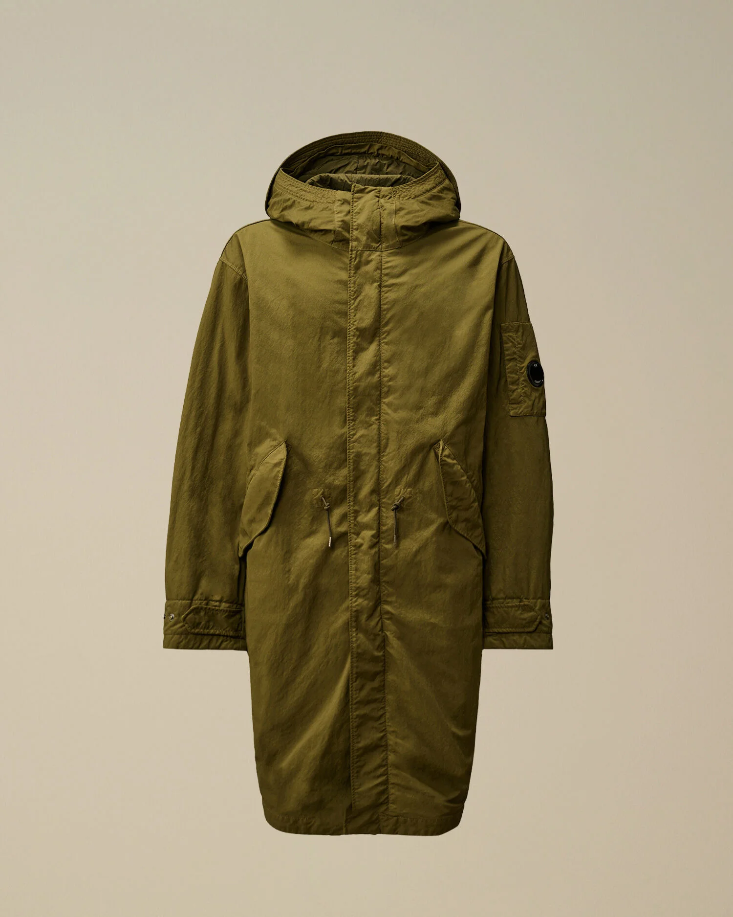 Twill Hooded Padded Parka - 1