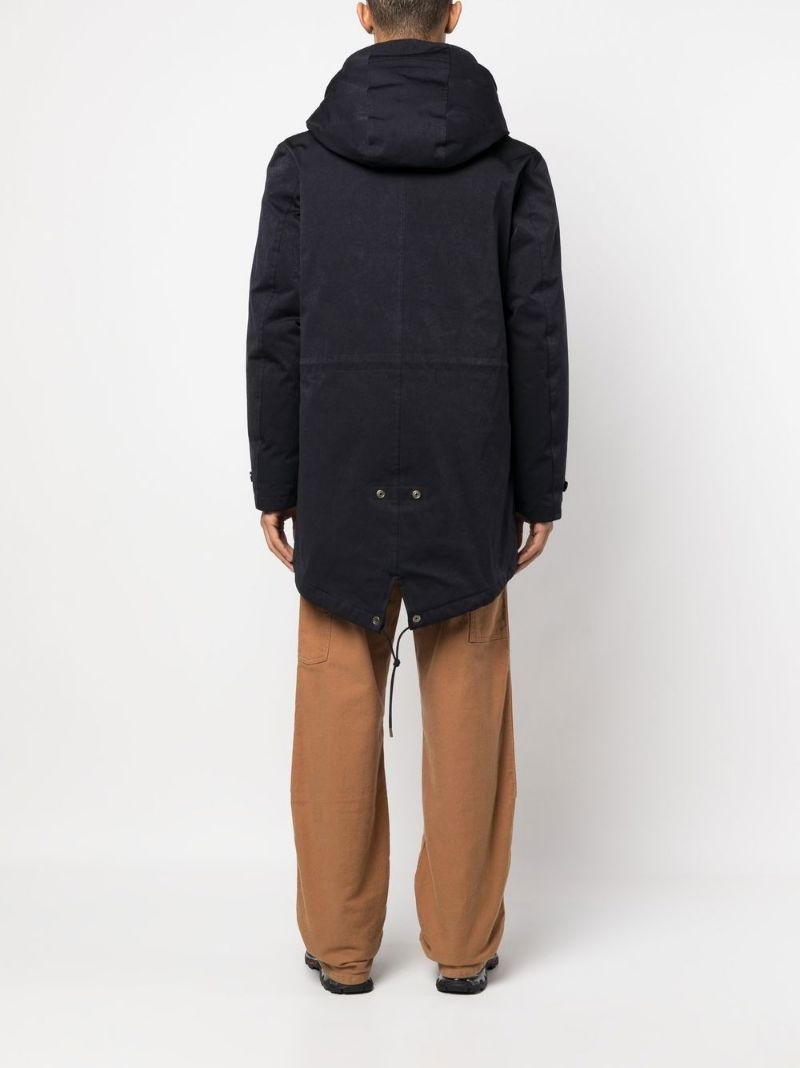 zip-up hooded coat - 6
