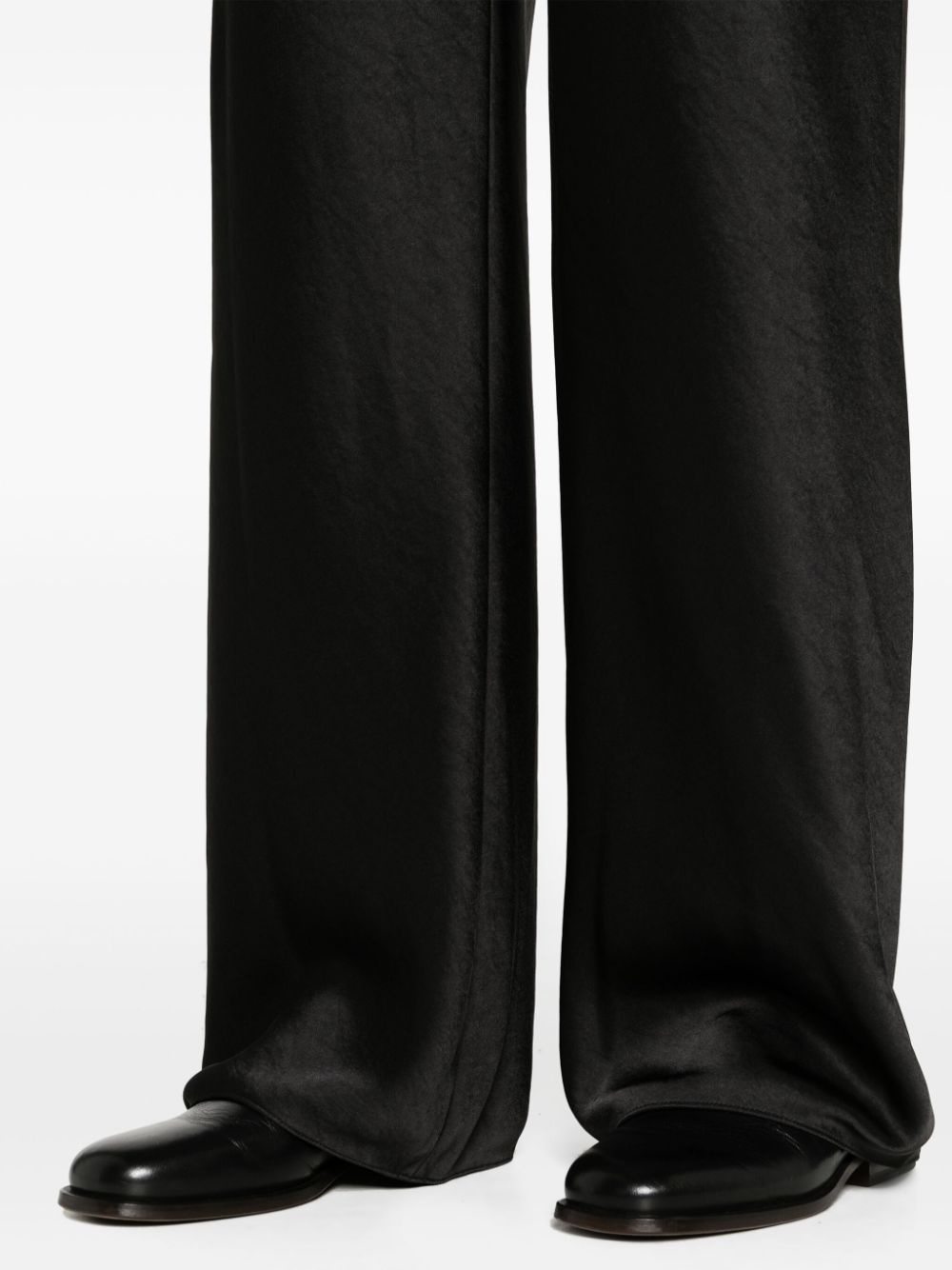 straight-leg satin trousers - 5