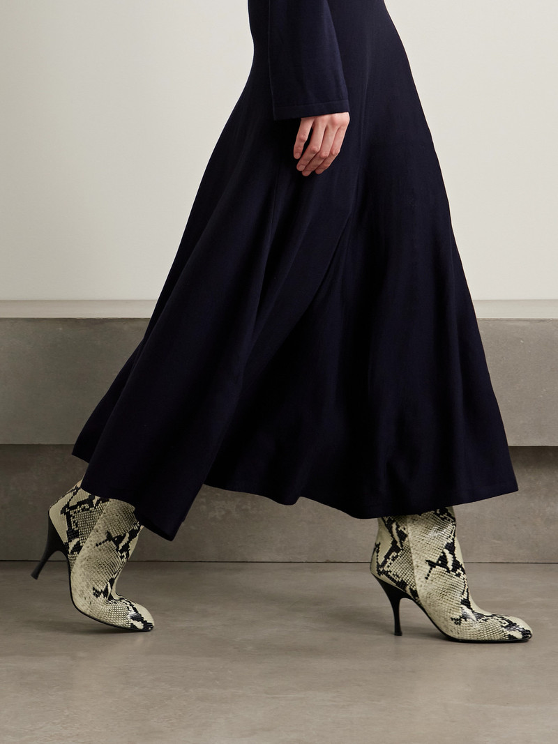 KHAITE Colt Snake-effect Leather Over-the-knee Boots outlook