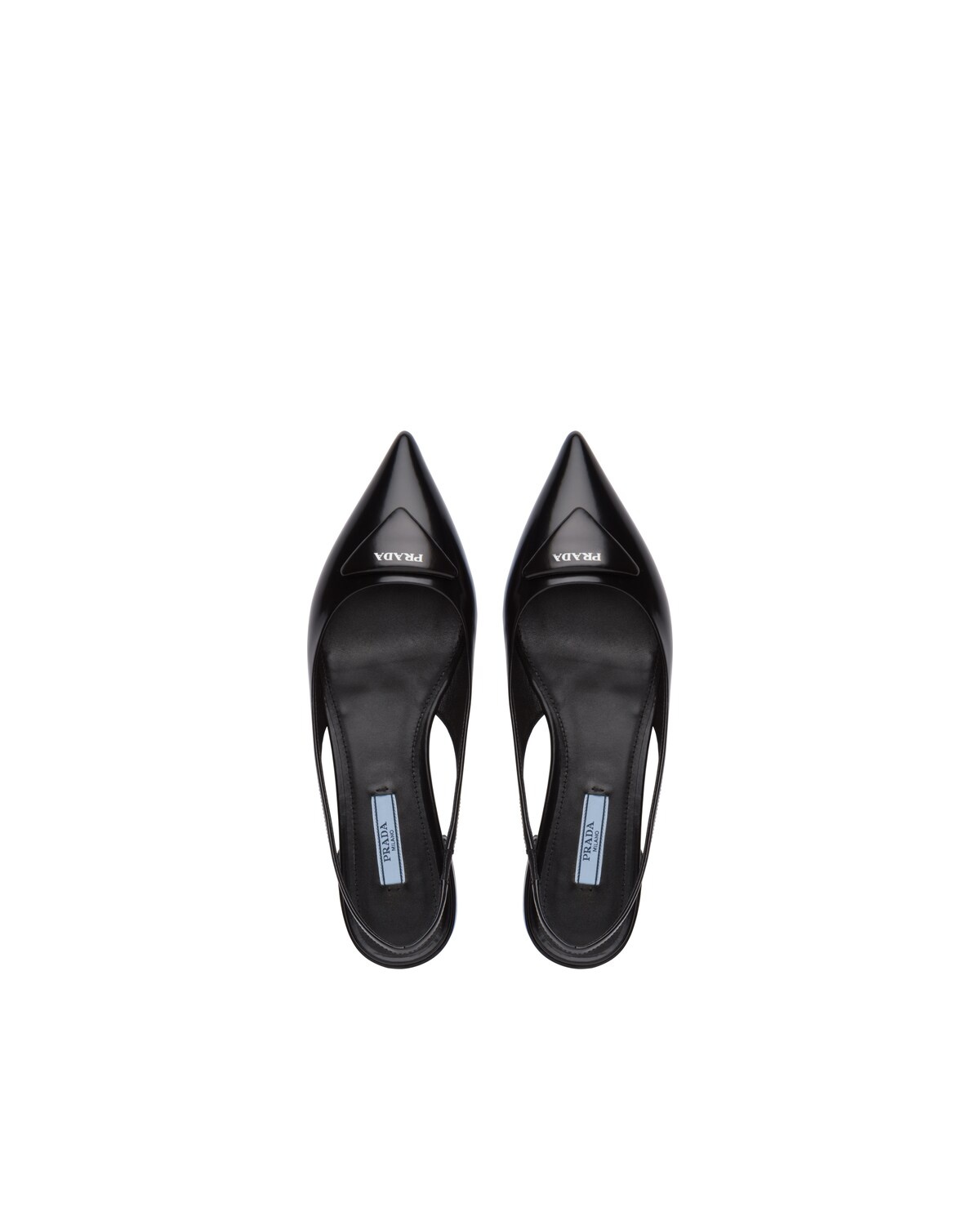 Brushed leather slingback ballerinas - 4