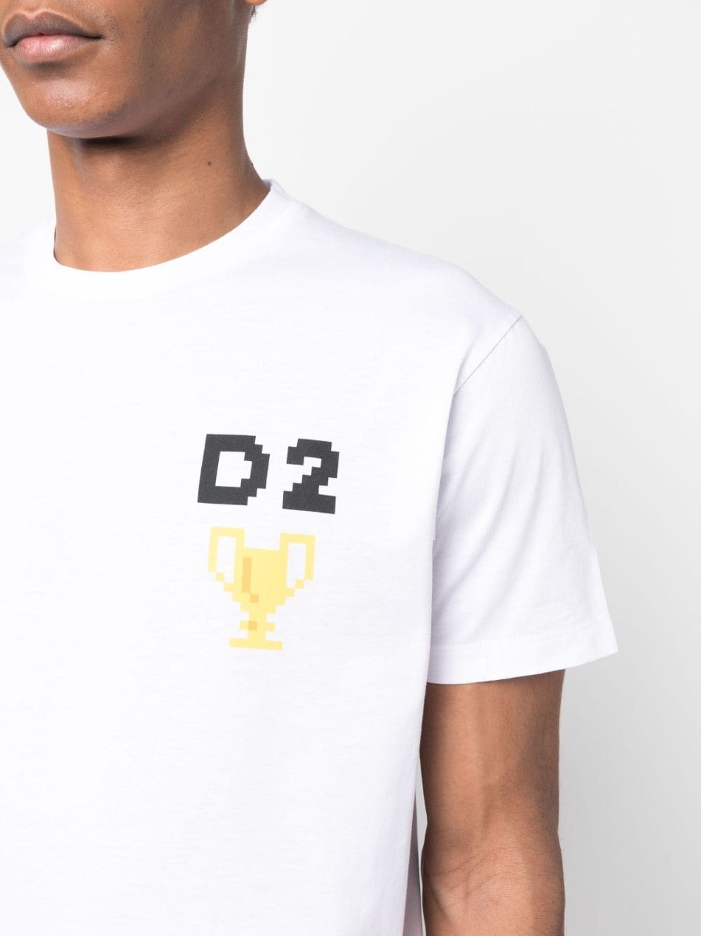 pixel-print short-sleeve T-shirt - 5