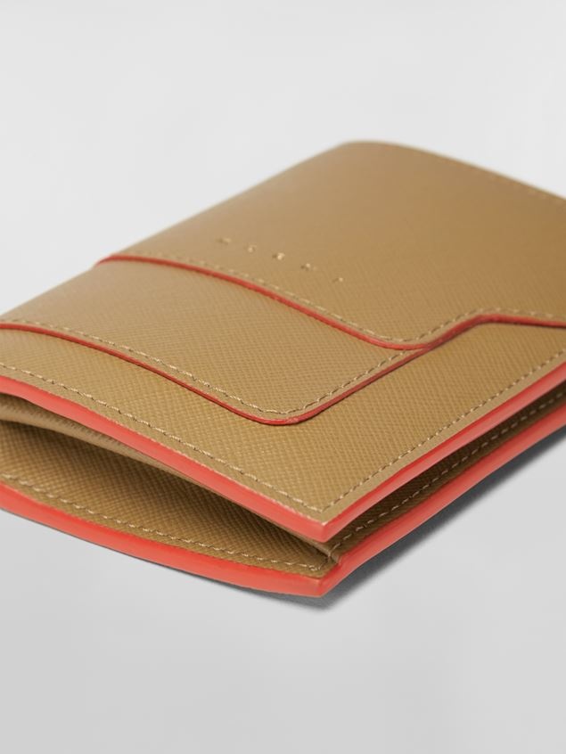 GREEN SAFFIANO CALFSKIN BI-FOLD WALLET - 4