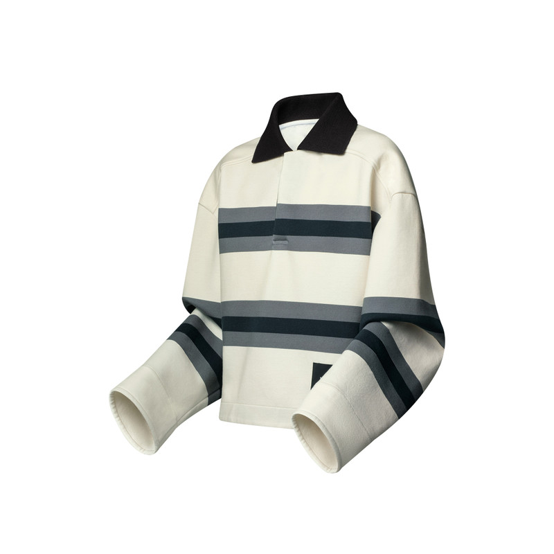 Chunky Stripes Polo Top 2