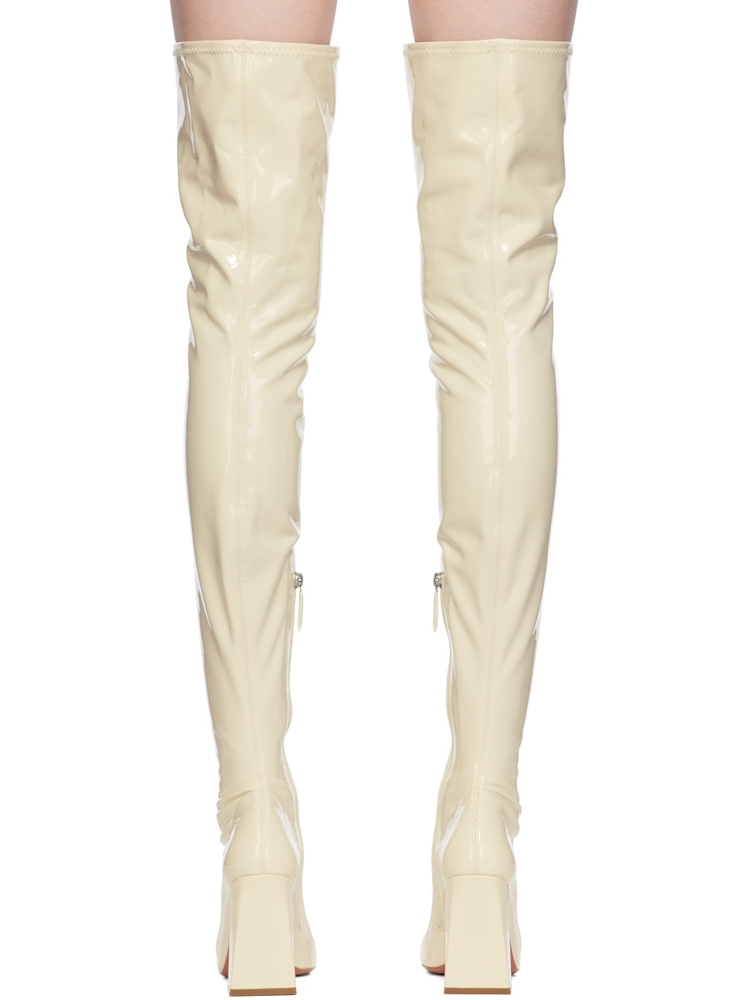 Off-White Marine Stretch Thigh High Boots - 2