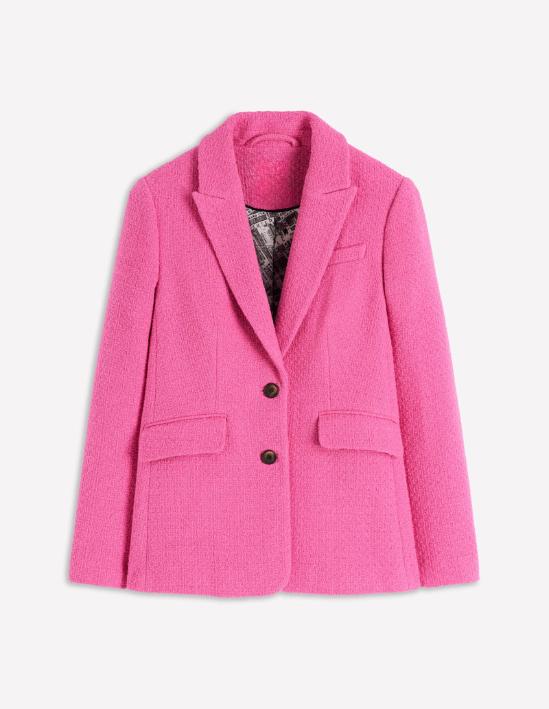 Stamford Texture Blazer-Pink Peony 1