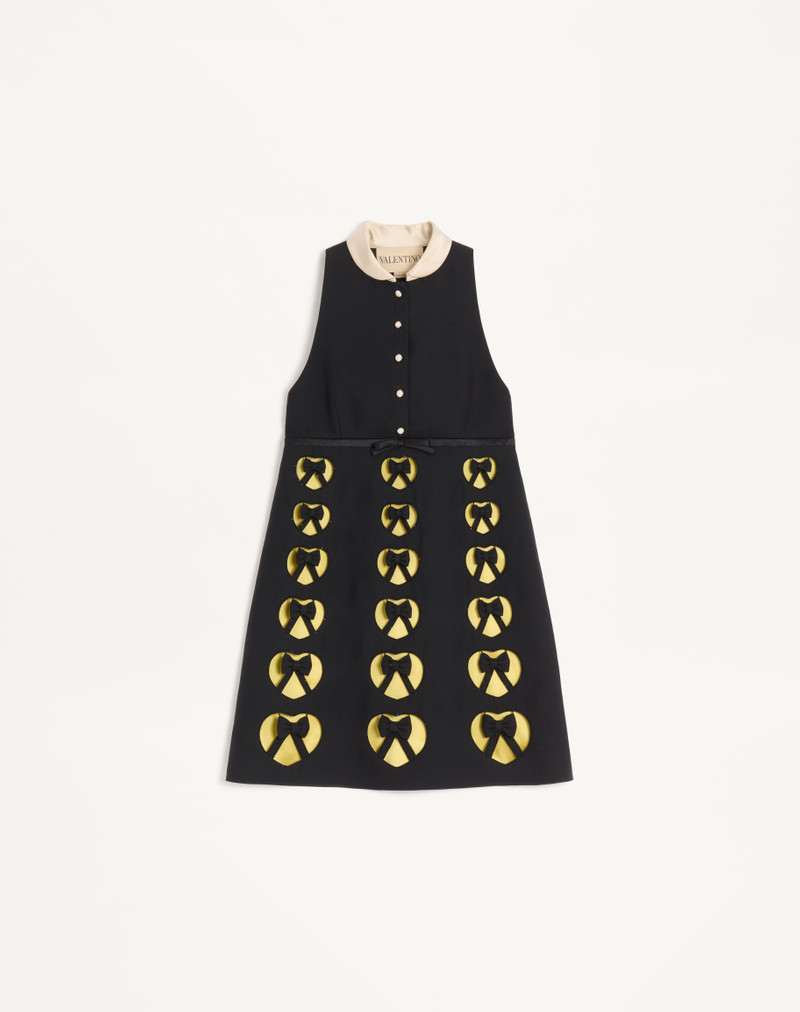 EMBROIDERED CREPE COUTURE SHORT DRESS 1