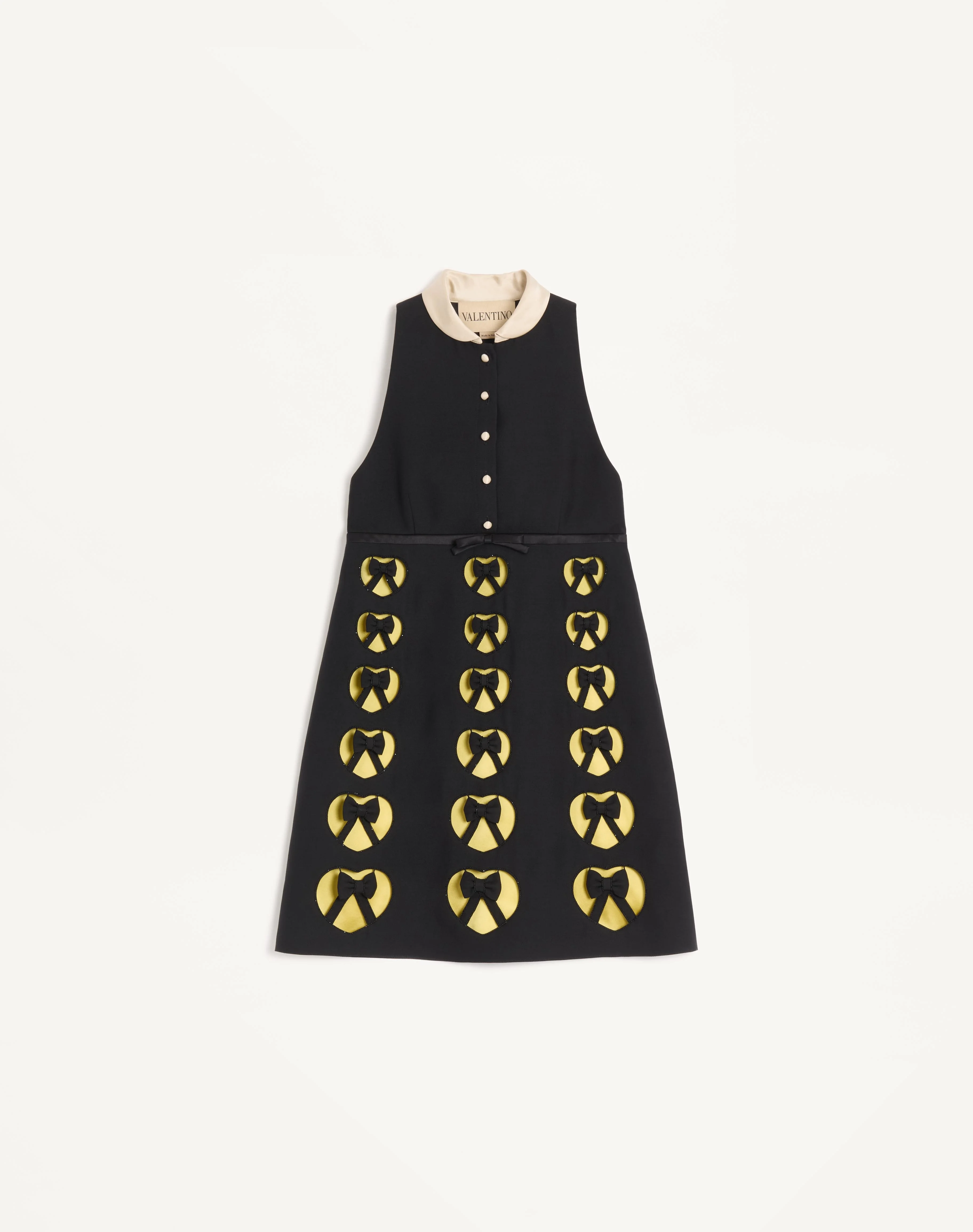 EMBROIDERED CREPE COUTURE SHORT DRESS - 1