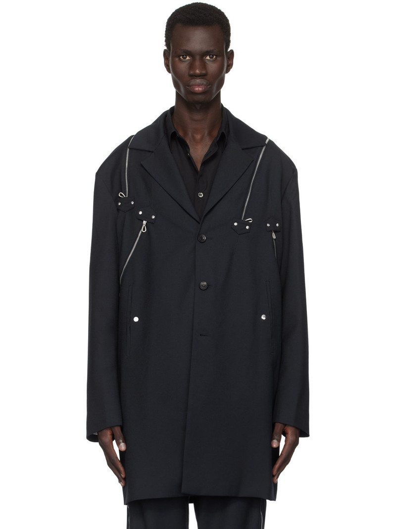 Navy Knox Multi Zip Blazer 1