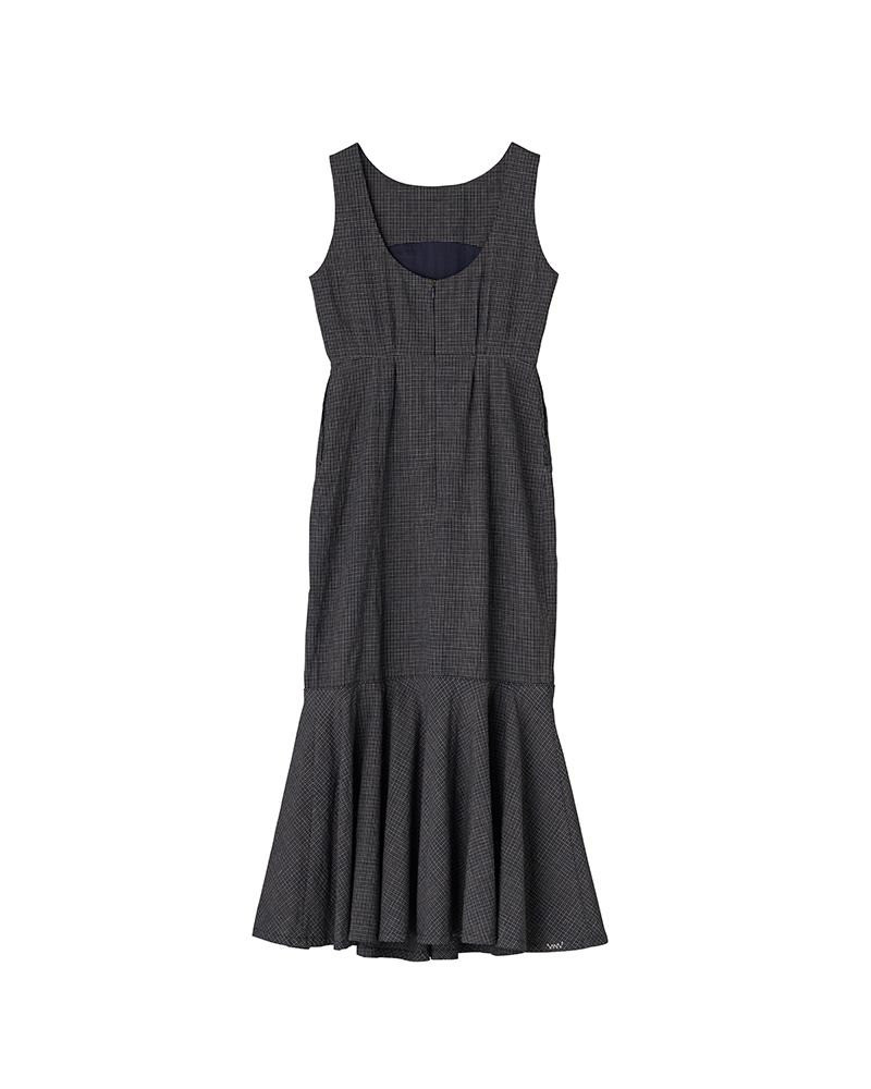 visvim ATHENA DRESS SANTOME CHECK W NAVY outlook
