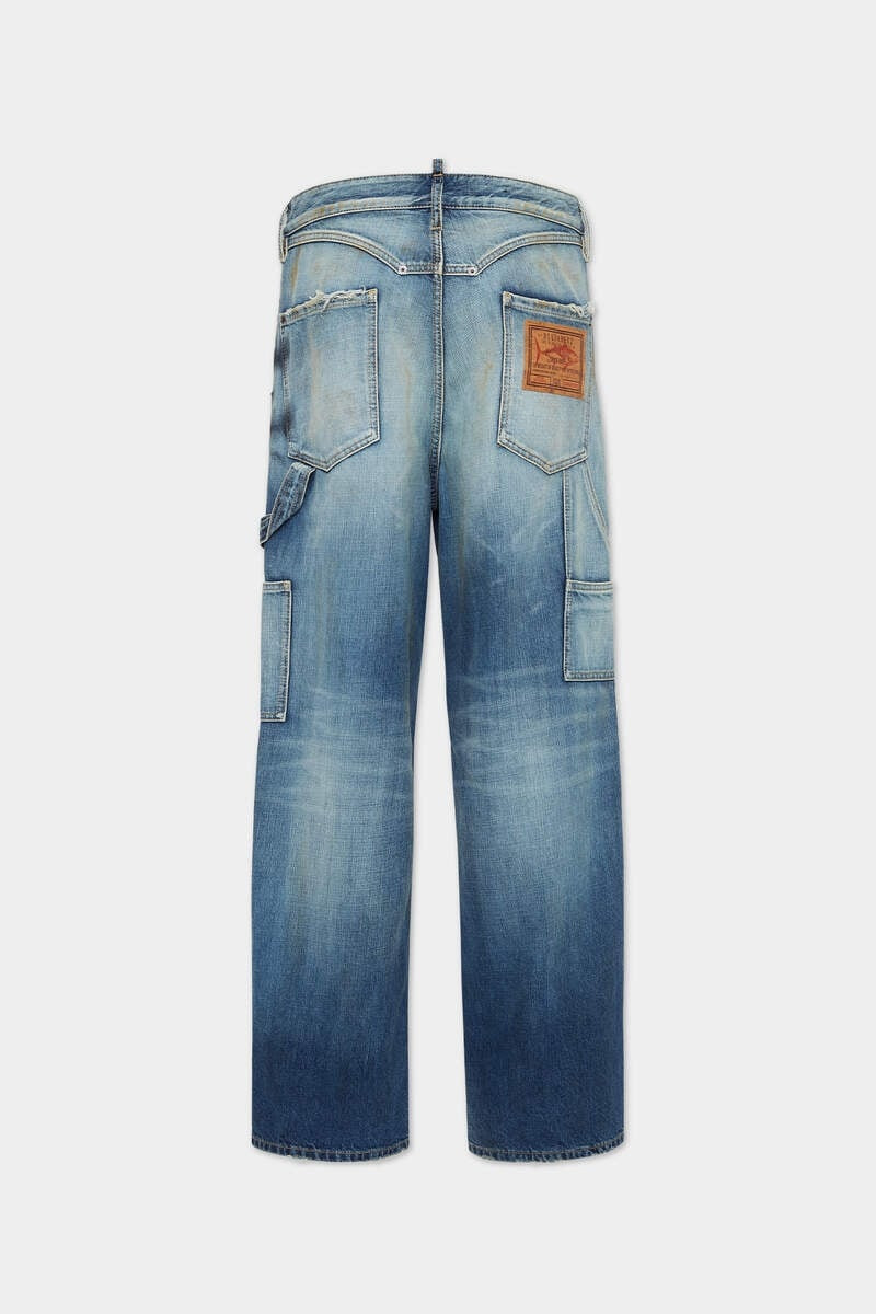 DSQUARED2 MEDIUM RUSTY NAIL WASH LOOSE CARPENTER JEANS outlook
