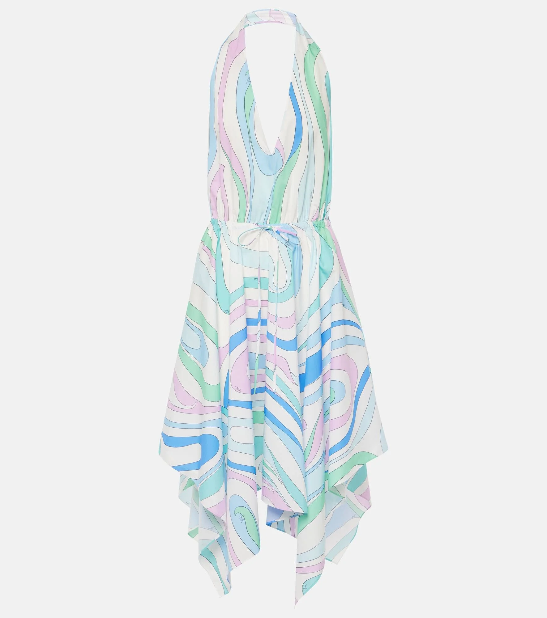 Marmo-print cotton minidress - 1