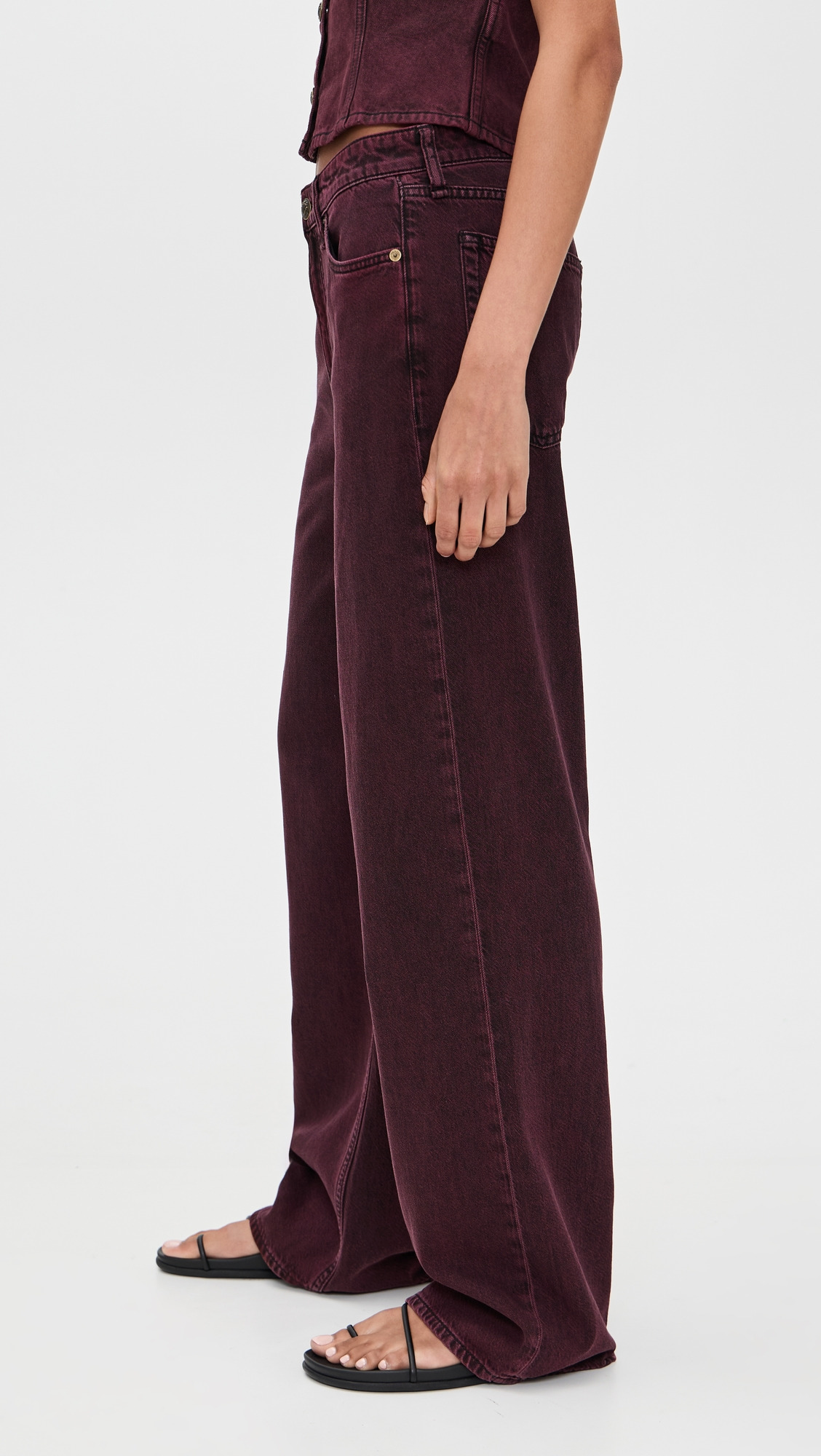 Featherweight Logan Mid Rise Wide Leg Jeans - 3
