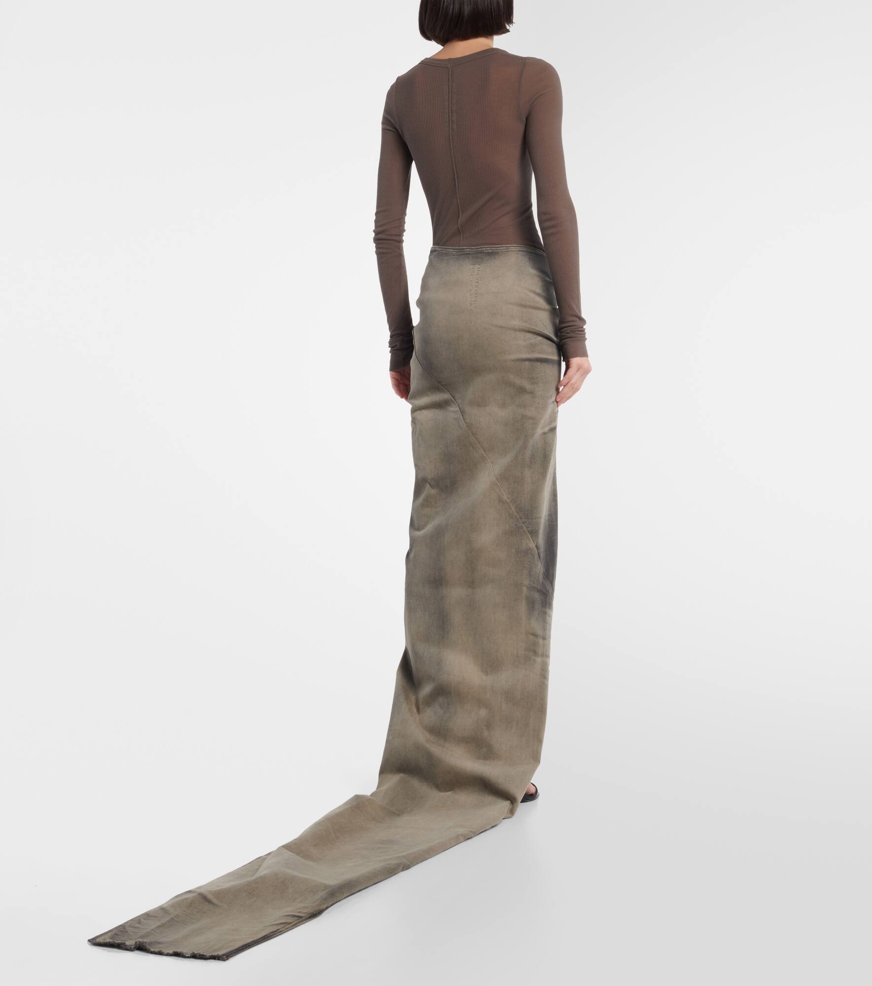 DRKSHDW Edfu denim maxi skirt - 3