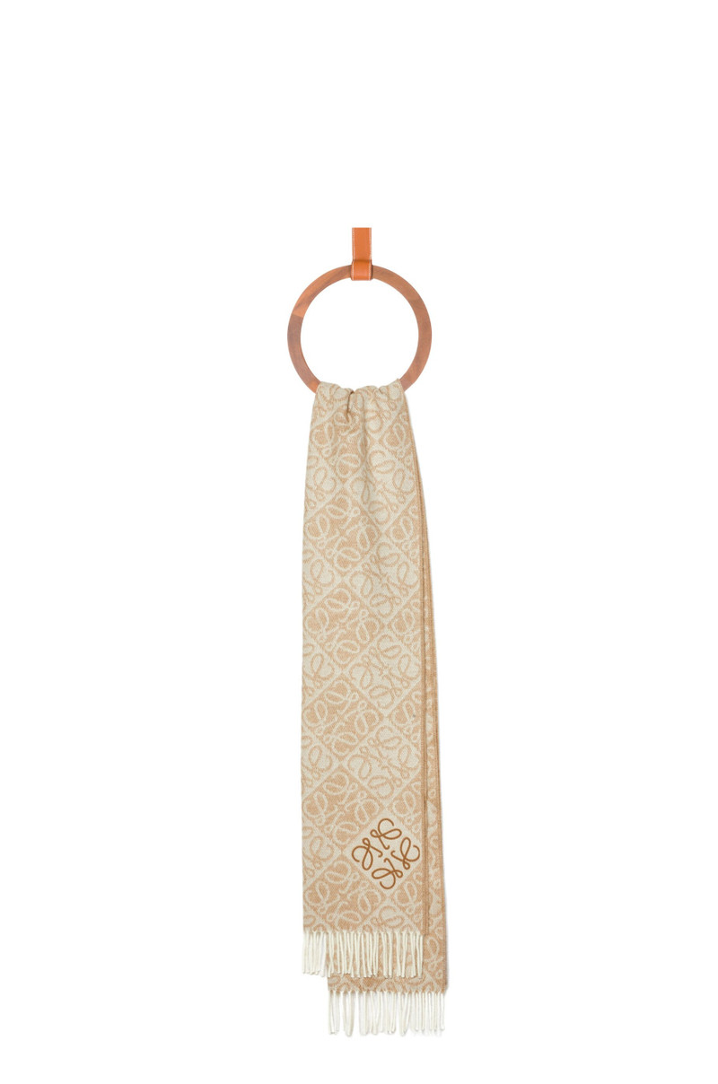 Loewe Anagram scarf in wool and cashmere outlook