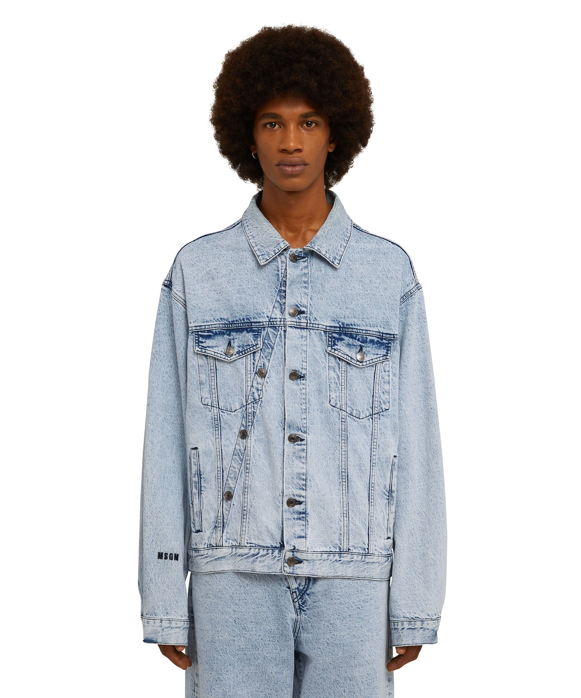 MSGM Jeans jacket with double buttoning | REVERSIBLE