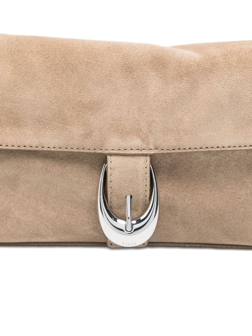 Harlow buckled suede shoulder bag - 4